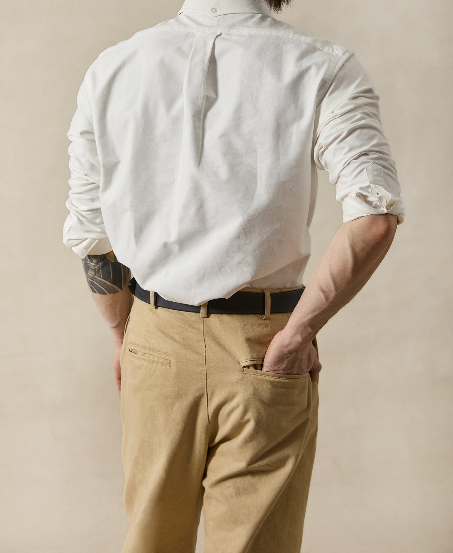 Lot 219 Button Down Oxford Shirt - White