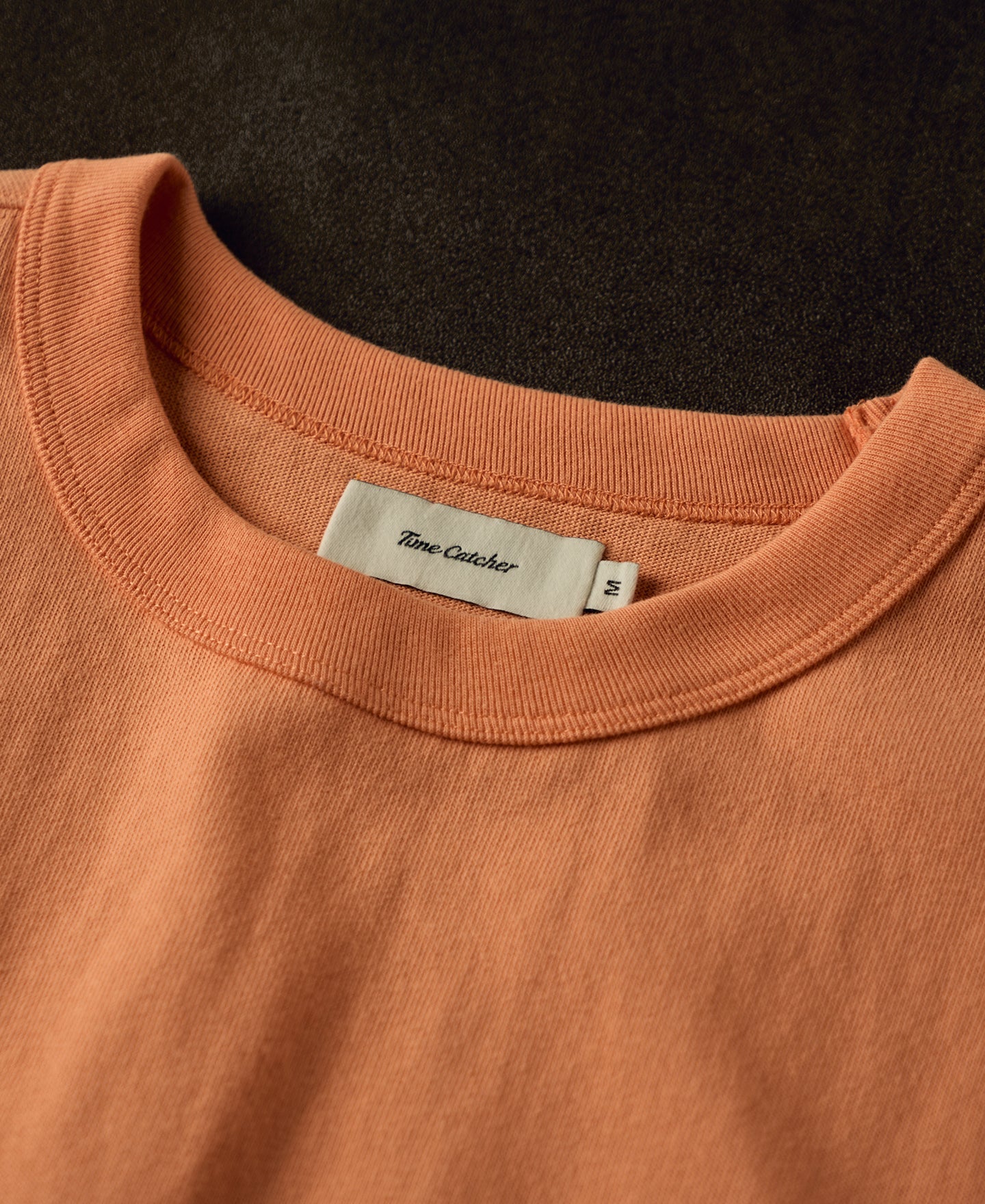 1990s Heavyweight Cotton Jersey Boxy T-Shirt - Light Orange