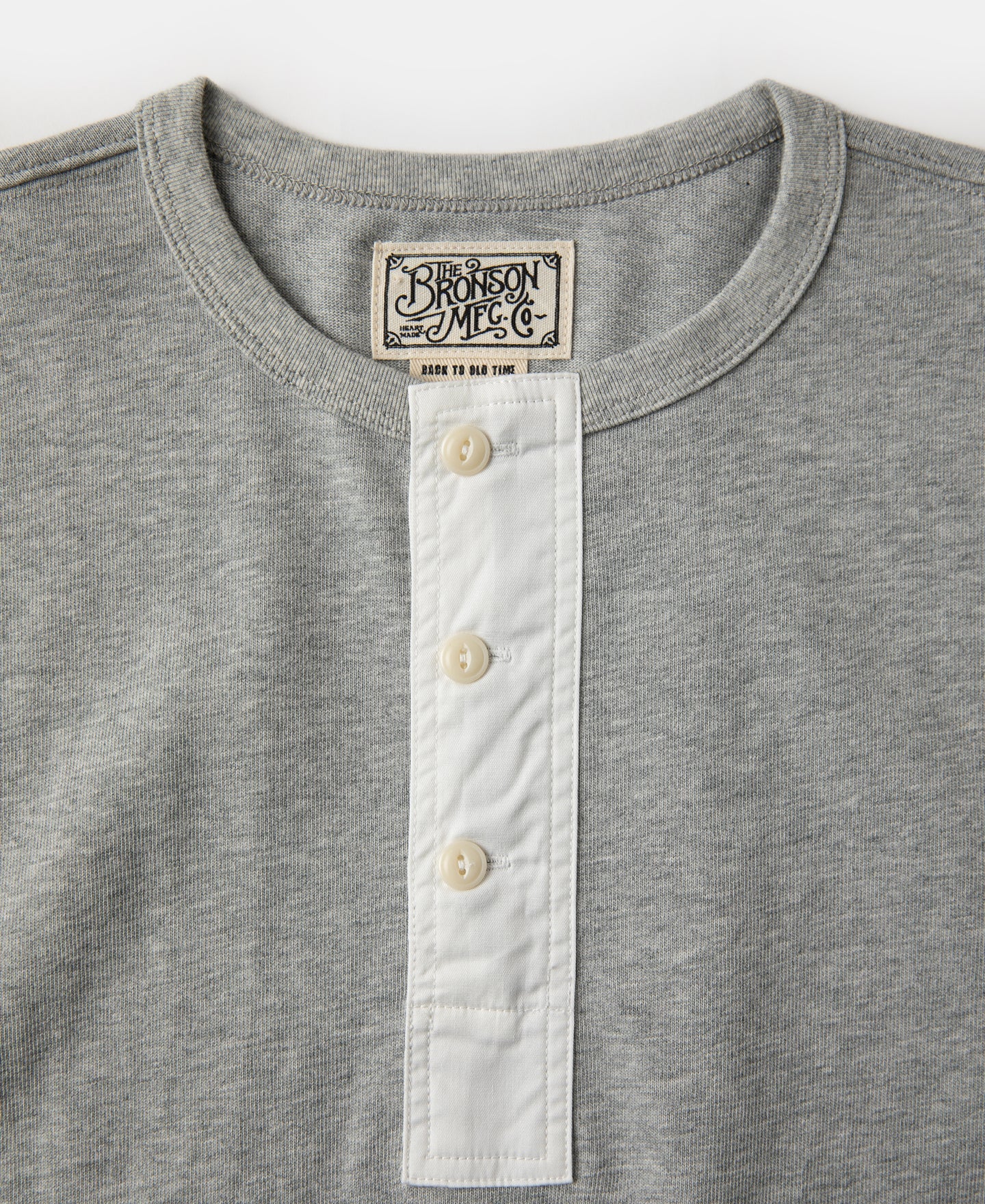 Vintage Short Sleeve Henley T-Shirt - Gray