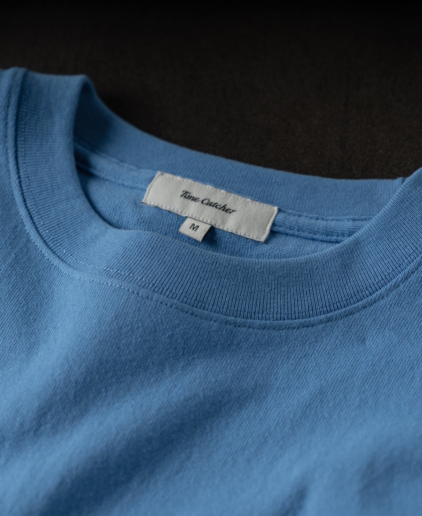 Regular Fit Heavyweight Tubular Jersey T-Shirt - Blue