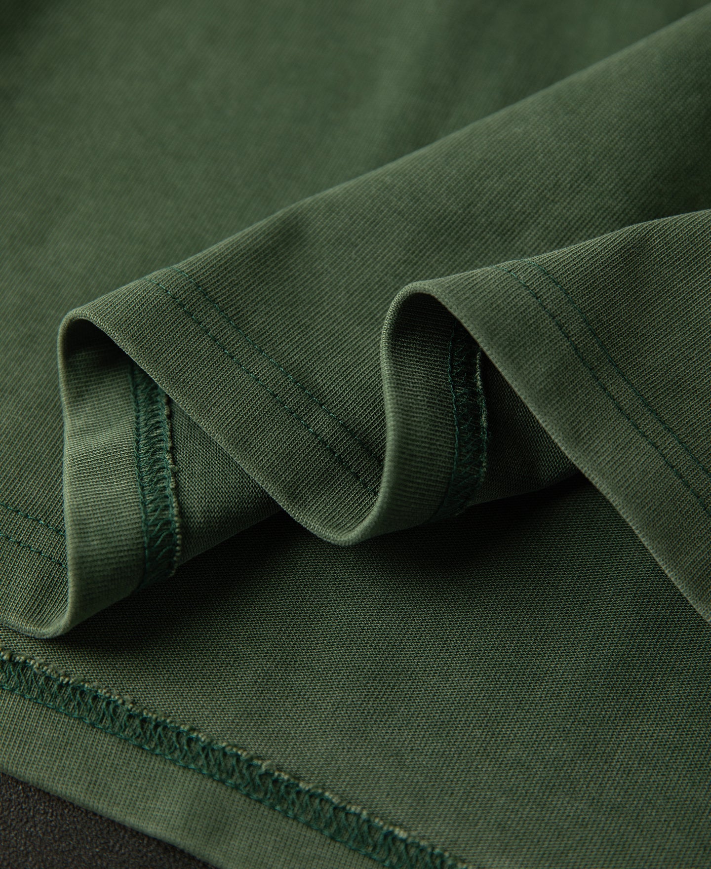 Sun-Washed Cotton Long Sleeve T-Shirt - Washed Green