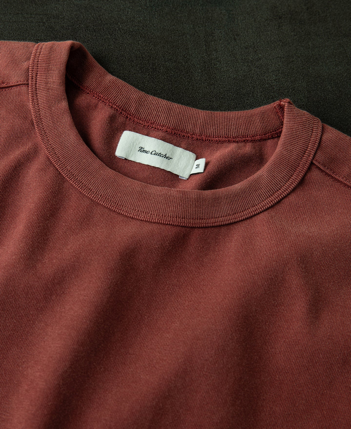 Sun-Washed Cotton Long Sleeve T-Shirt - Clay