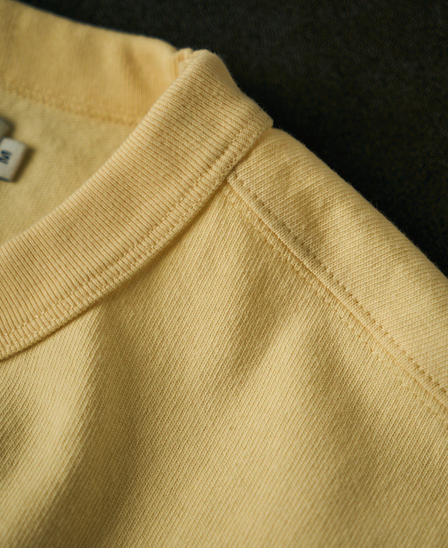 1990s Heavyweight Cotton Jersey Boxy T-Shirt - Yellow