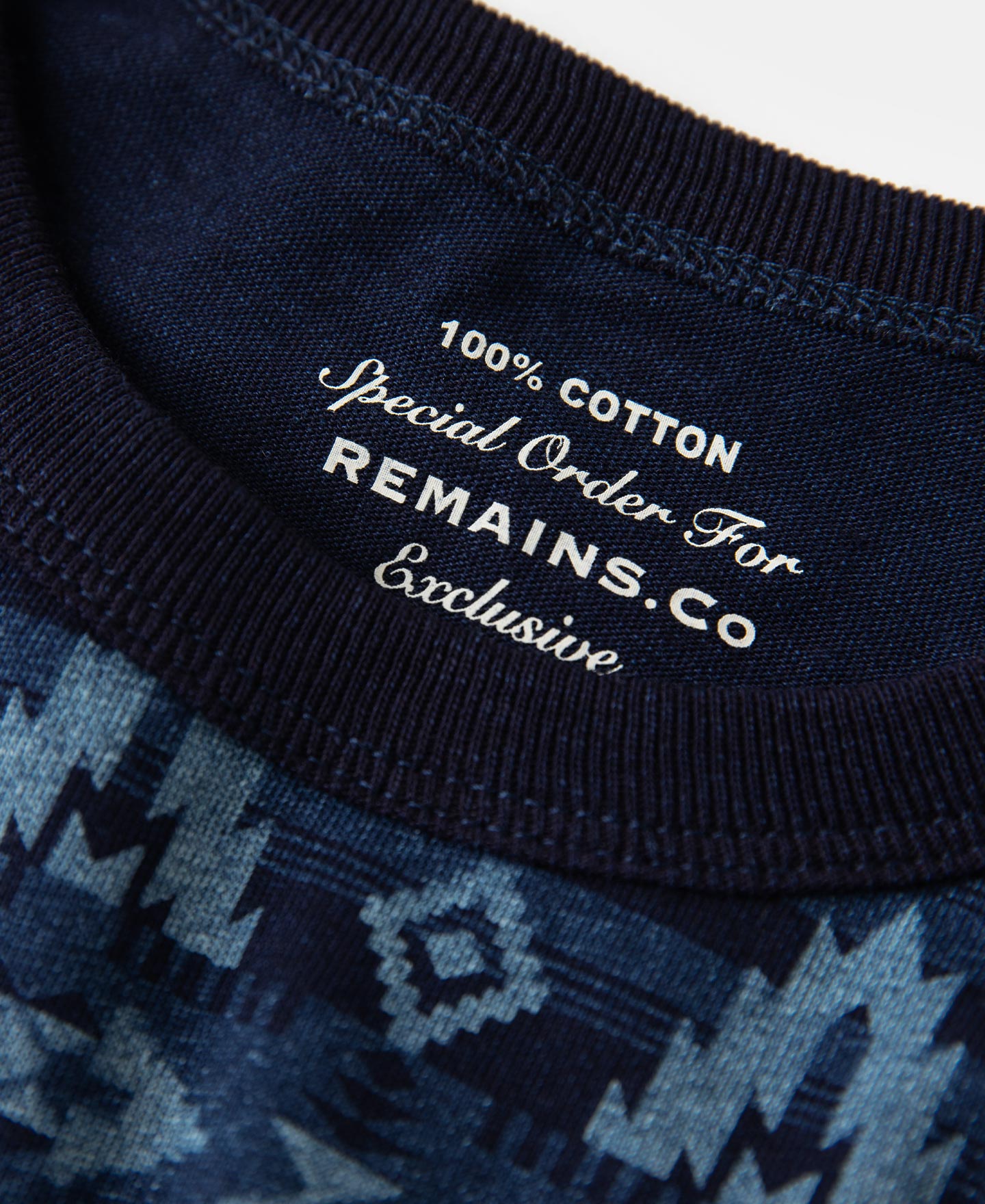 Dark Indigo Navajo-Inspired Pocket T-Shirt