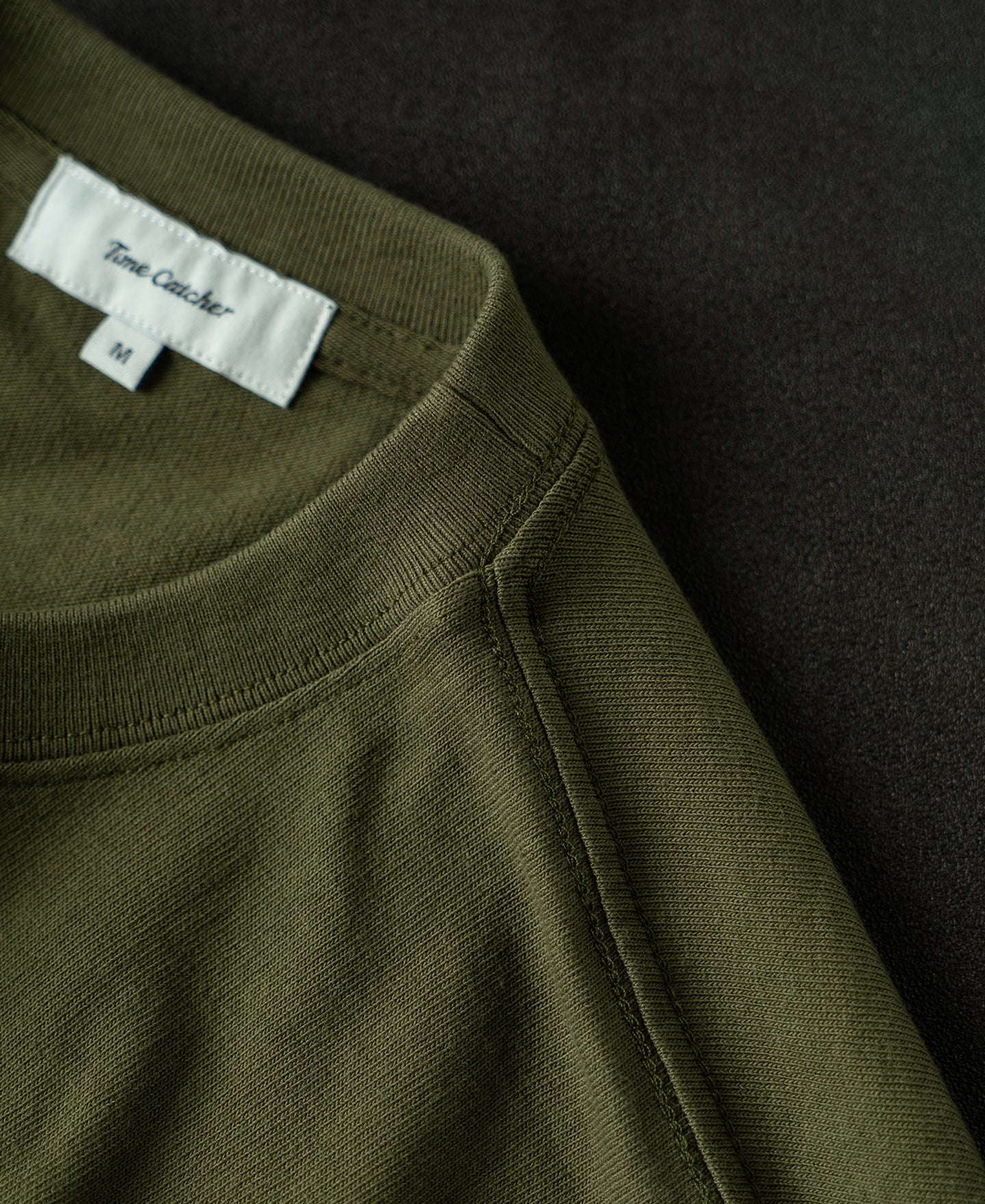 Regular Fit Heavyweight Tubular Jersey T-Shirt - Olive