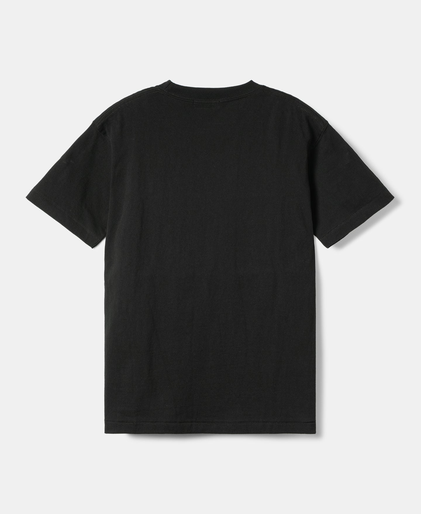 Regular Fit Heavyweight Tubular Jersey T-Shirt - Black