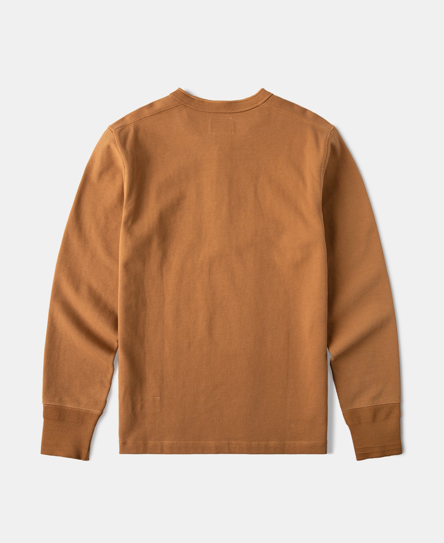 Vintage Long Sleeve Henley Shirt - Orange