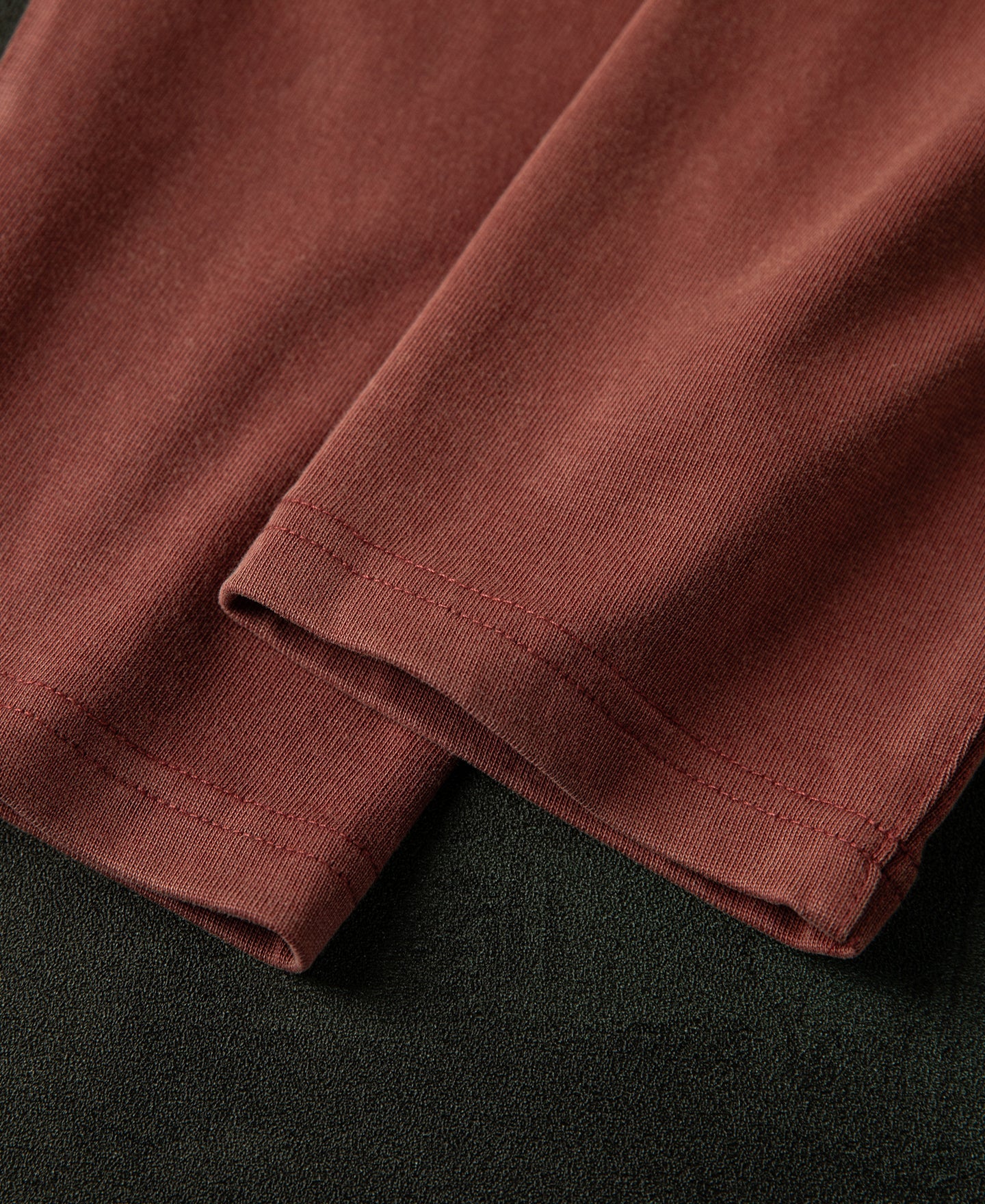Sun-Washed Cotton Long Sleeve T-Shirt - Clay
