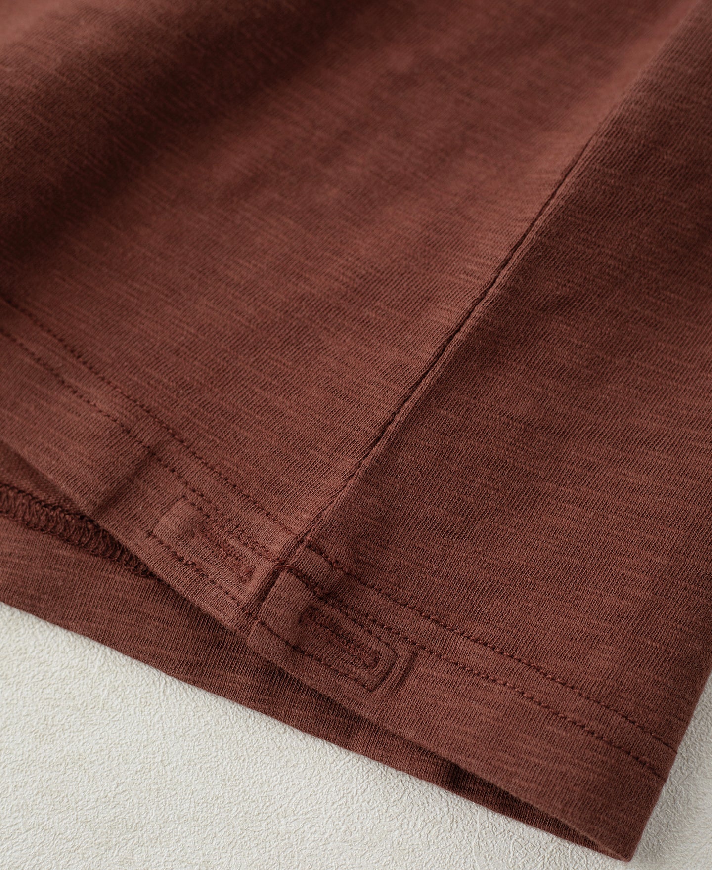 Vintage Slub Cotton Cap Sleeve T-Shirt - Clay