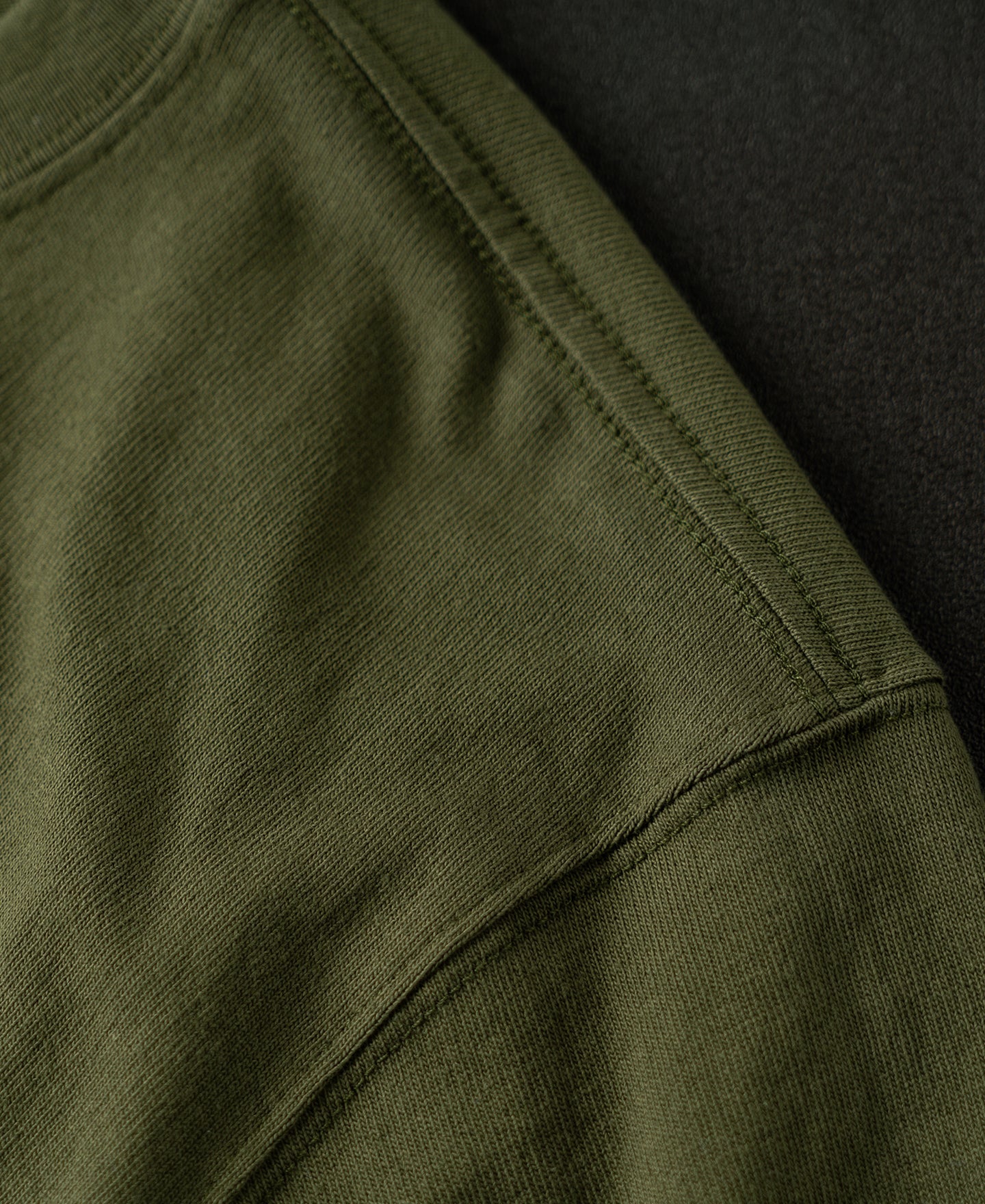 Regular Fit Heavyweight Tubular Jersey T-Shirt - Olive