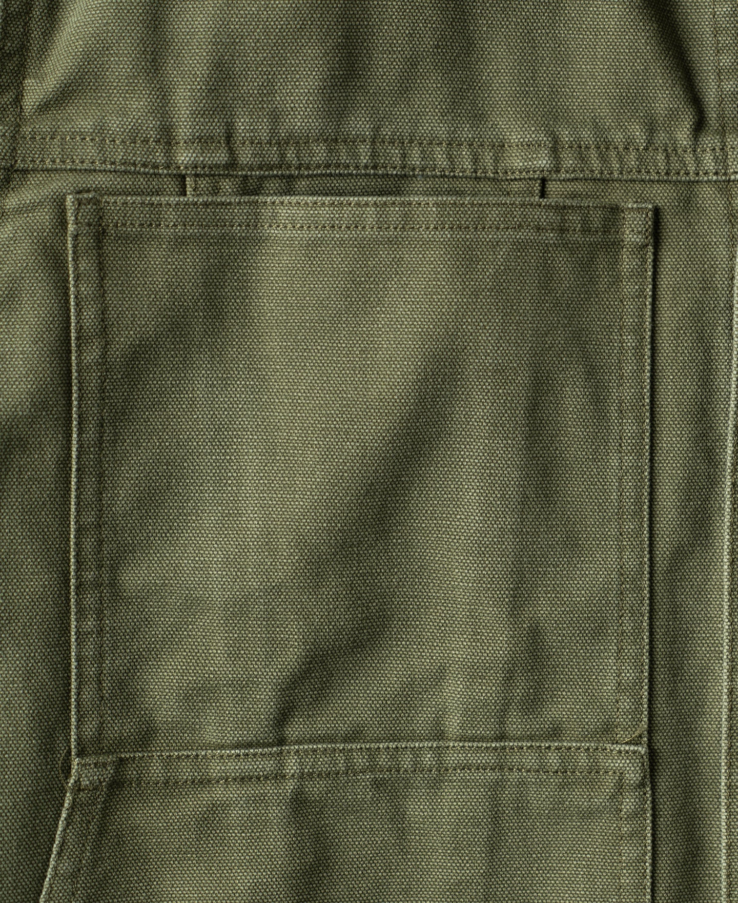 Classic Canvas Cruiser Cropped Jacket - Olive