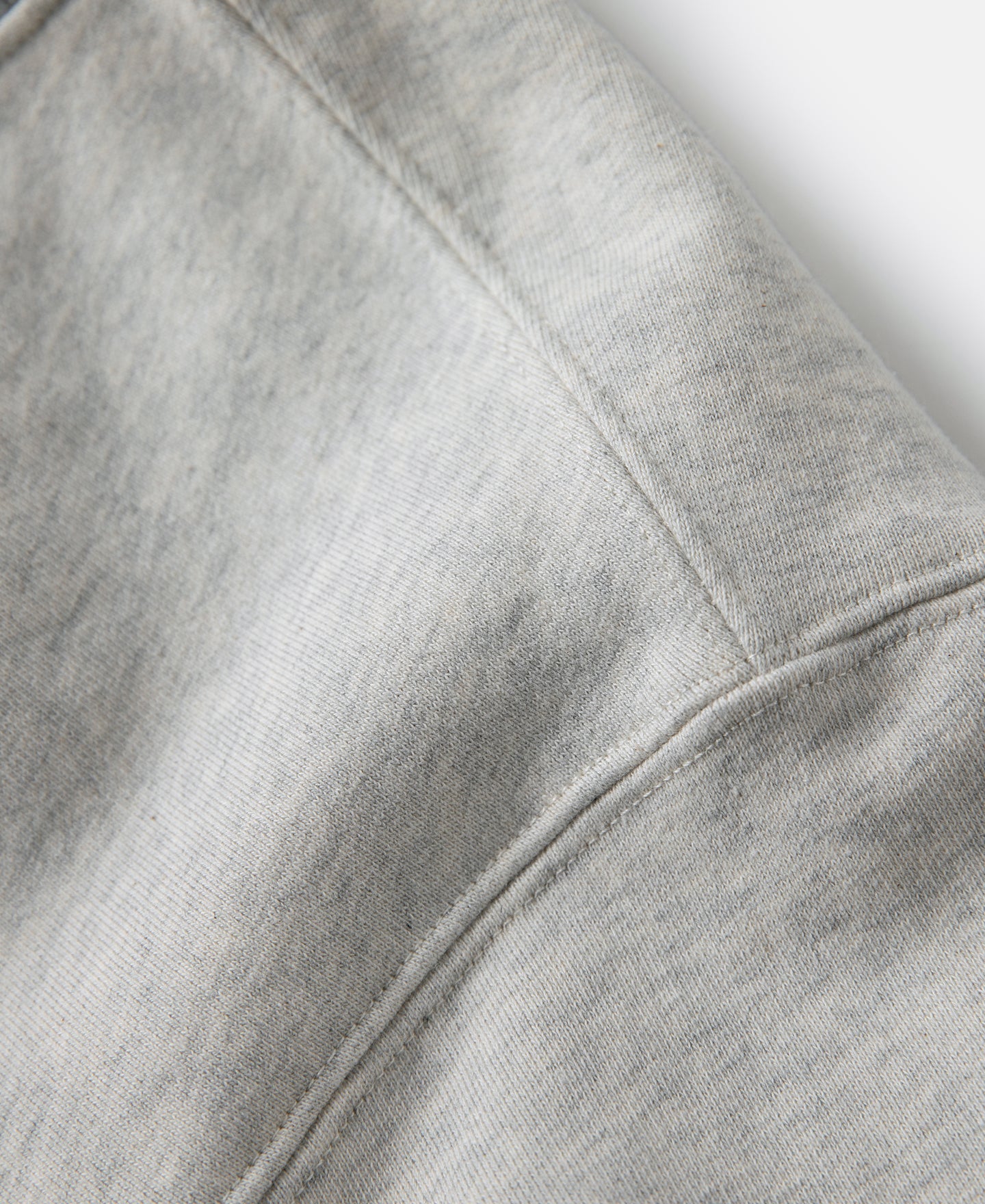 1960s Reverse Weave Double-V Crewneck Sweatshirt - Apricot Gray