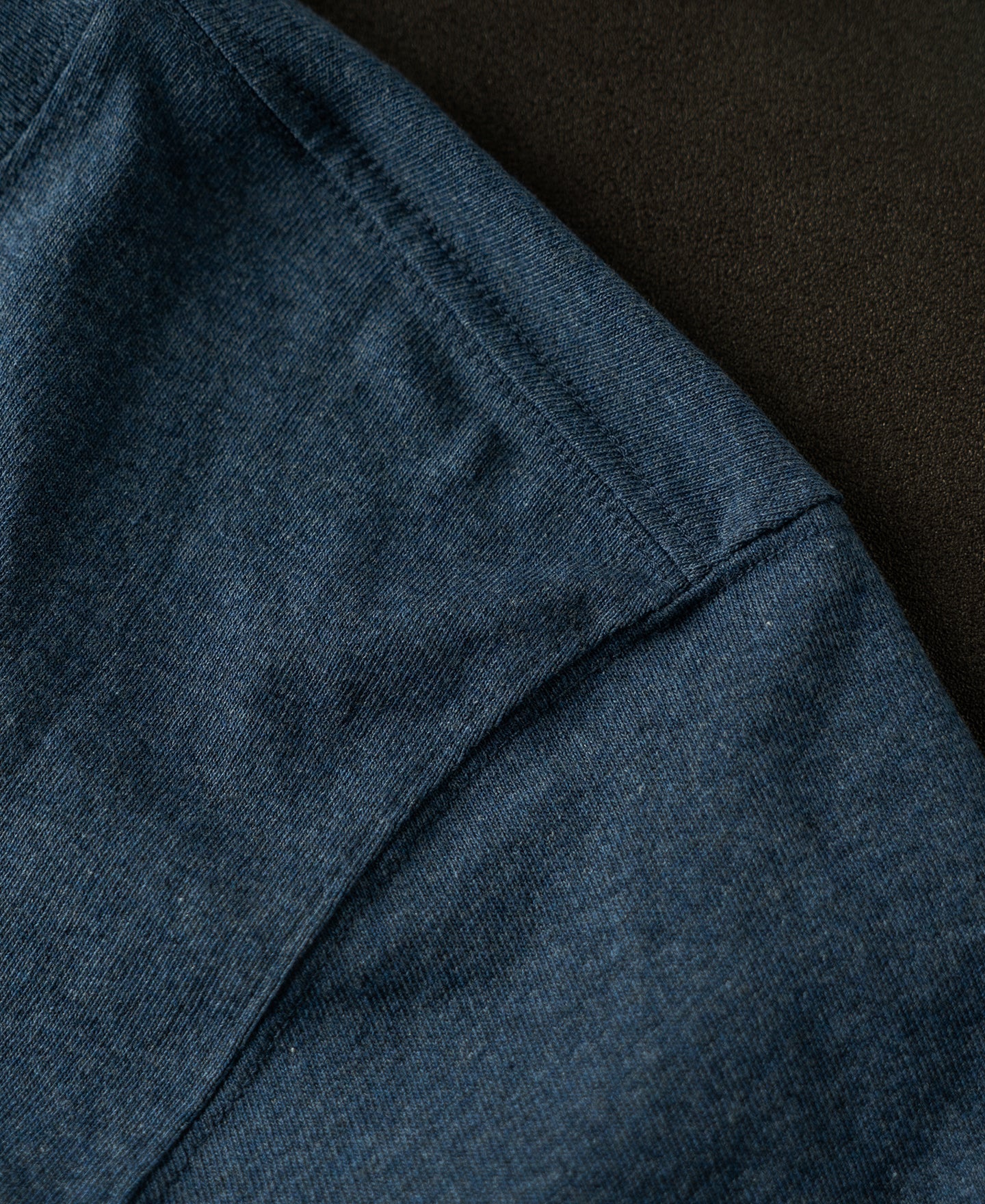 Regular Fit Heavyweight Tubular Jersey T-Shirt - Denim Blue