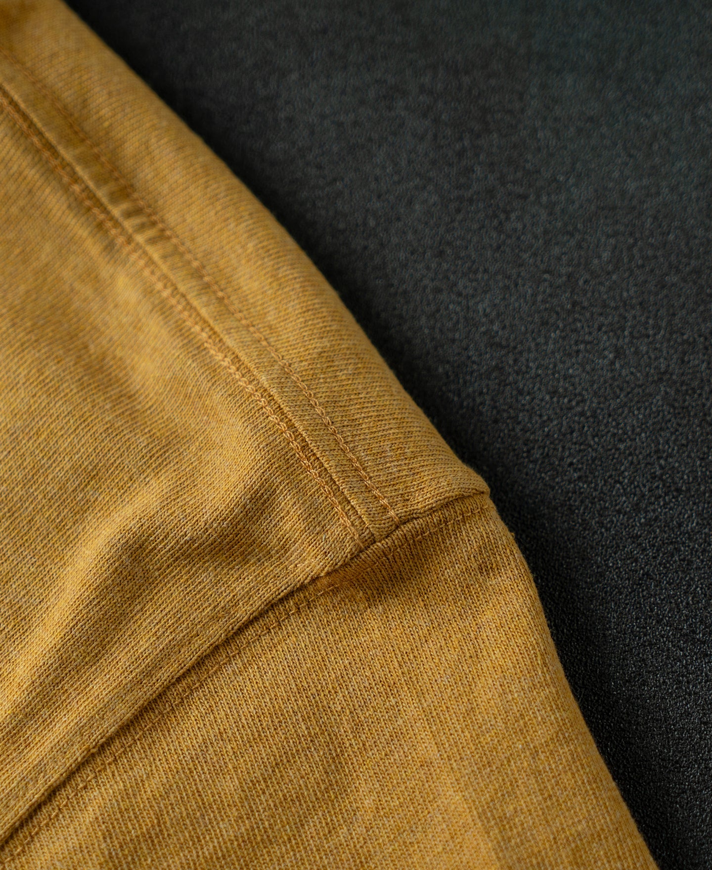 Regular Fit Heavyweight Tubular Jersey T-Shirt - Mustard