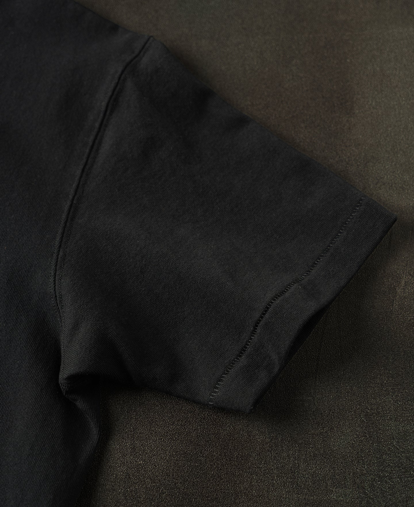 Regular Fit Heavyweight Tubular Jersey T-Shirt - Black