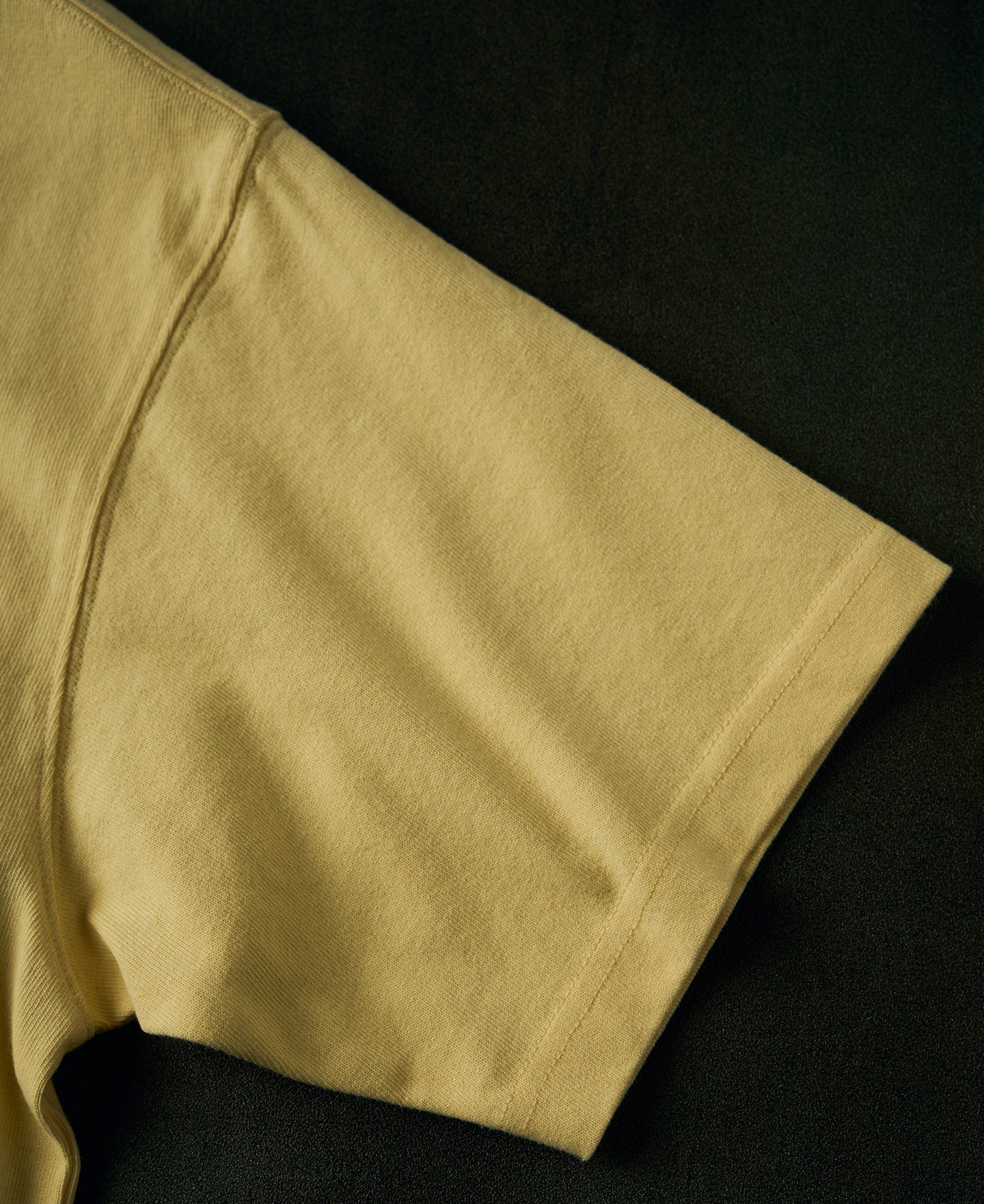 1990s Heavyweight Cotton Jersey Boxy T-Shirt - Yellow