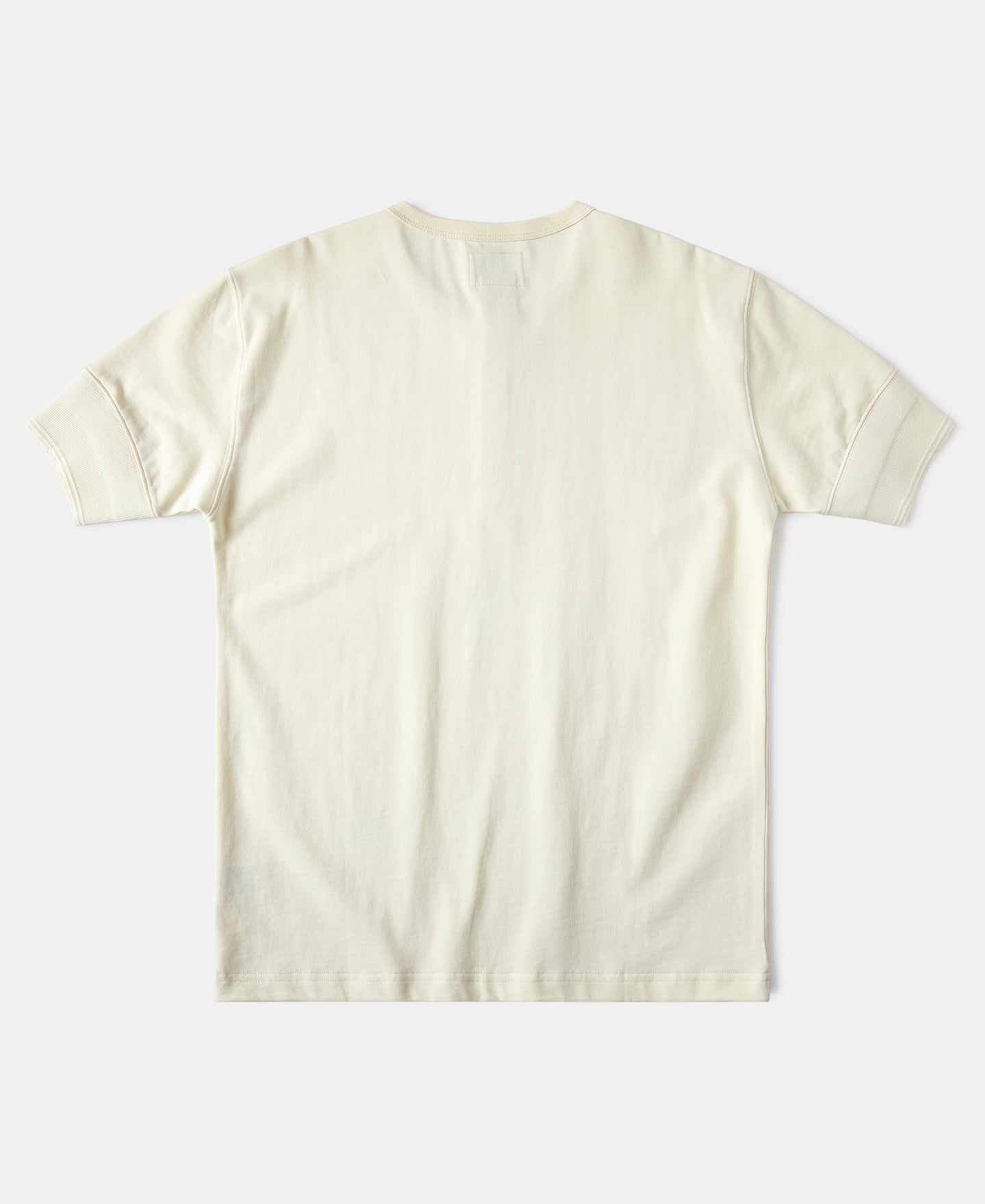 Vintage Short Sleeve Henley T-Shirt - Cream