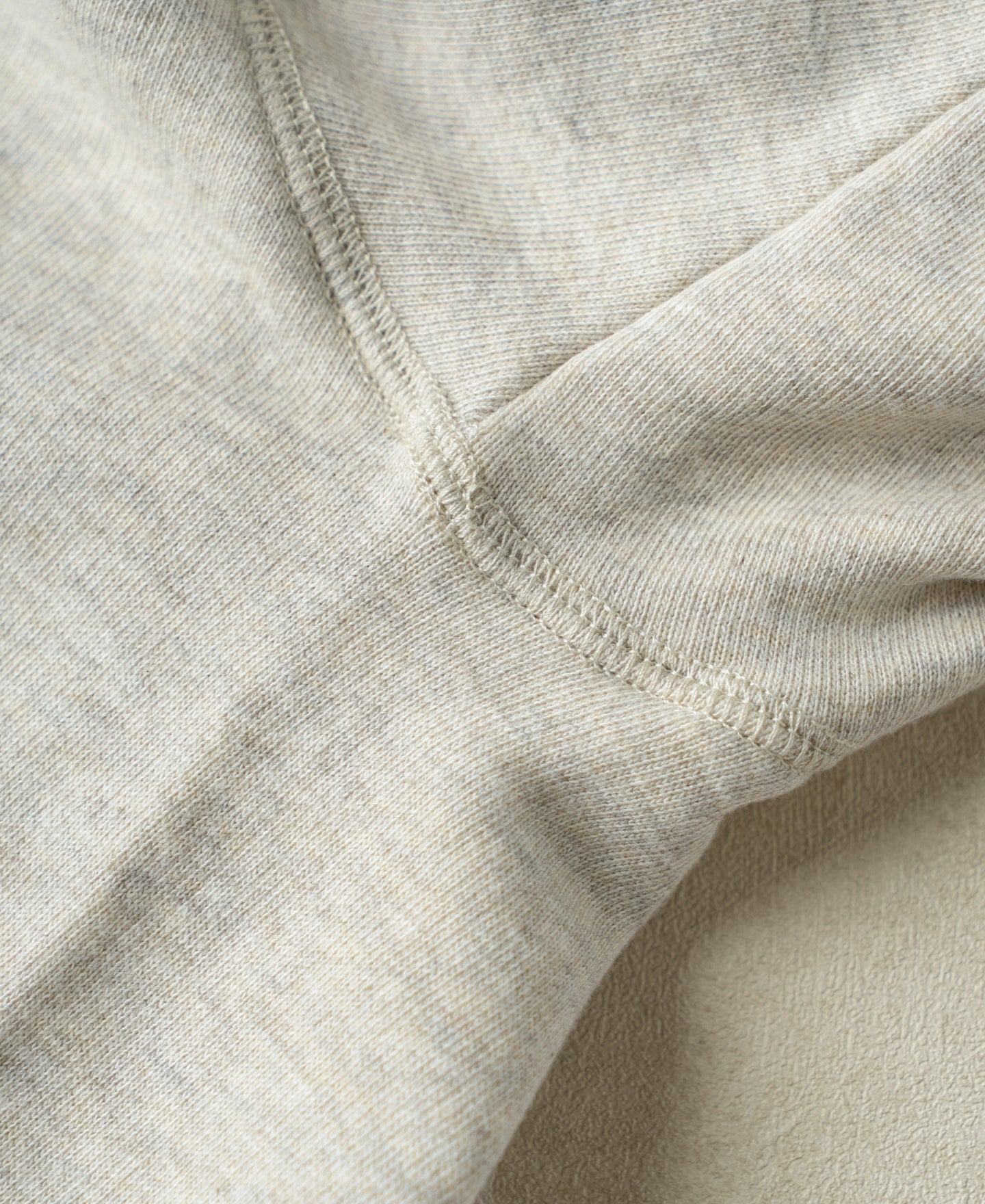Heavyweight Double V-Gusset Tubular Sweatshirt - Apricot