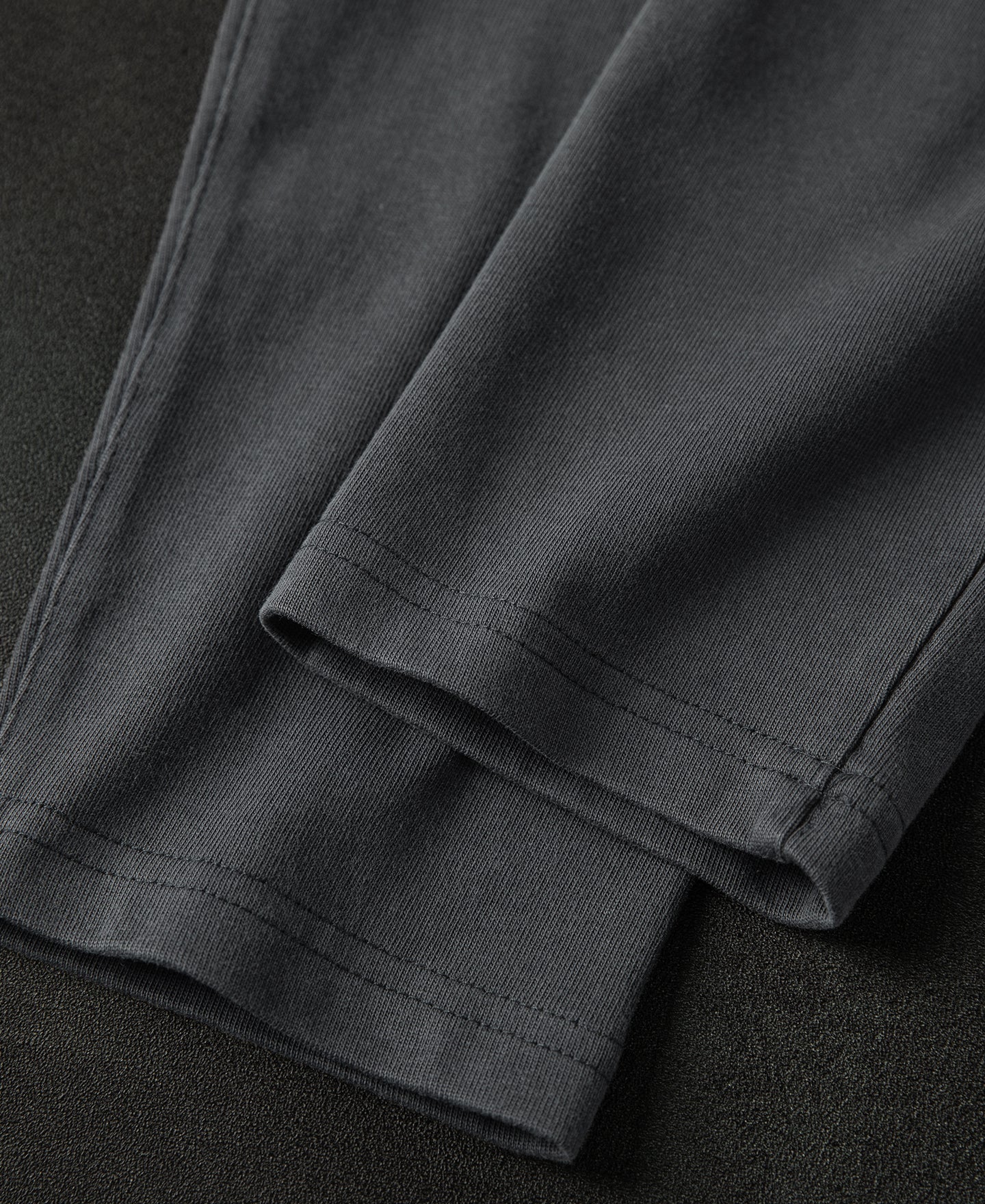Sun-Washed Cotton Long Sleeve T-Shirt - Vintage Black