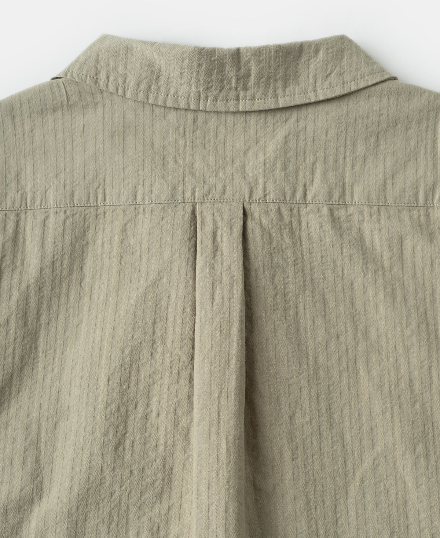 Italian Collar Salt-Shrunk Shirt - Khaki Green