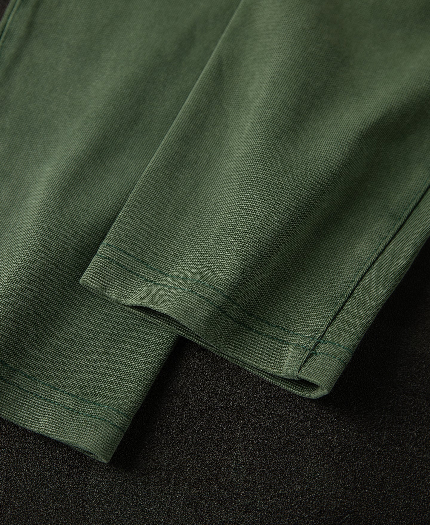 Sun-Washed Cotton Long Sleeve T-Shirt - Washed Green