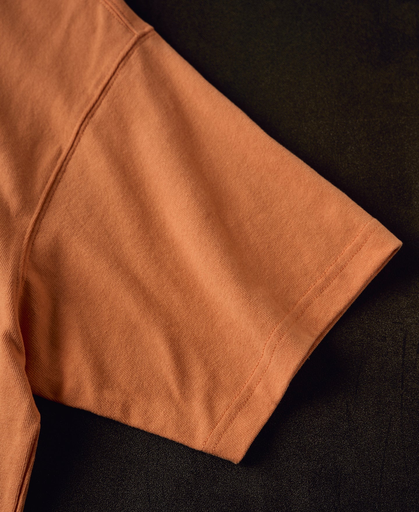 1990s Heavyweight Cotton Jersey Boxy T-Shirt - Light Orange