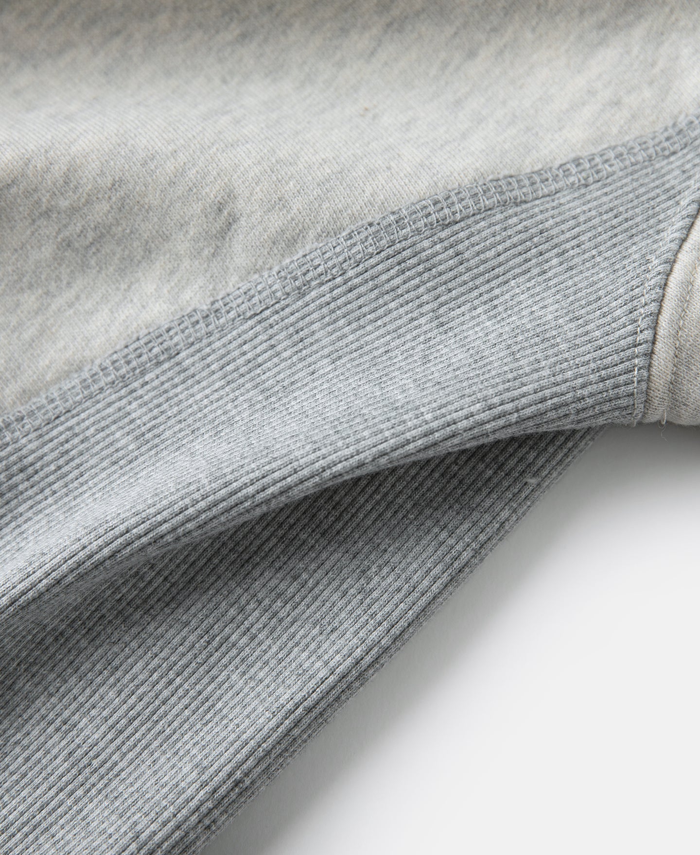 1960s Reverse Weave Double-V Crewneck Sweatshirt - Apricot Gray