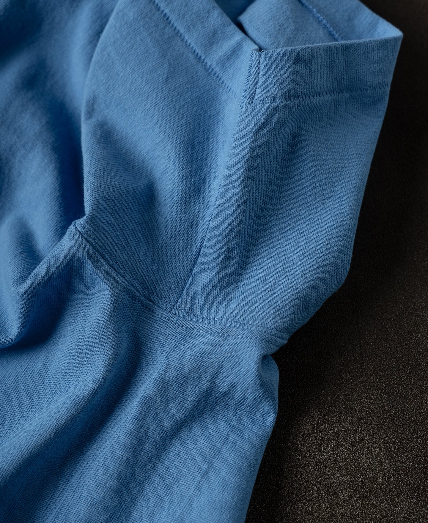 Regular Fit Heavyweight Tubular Jersey T-Shirt - Blue