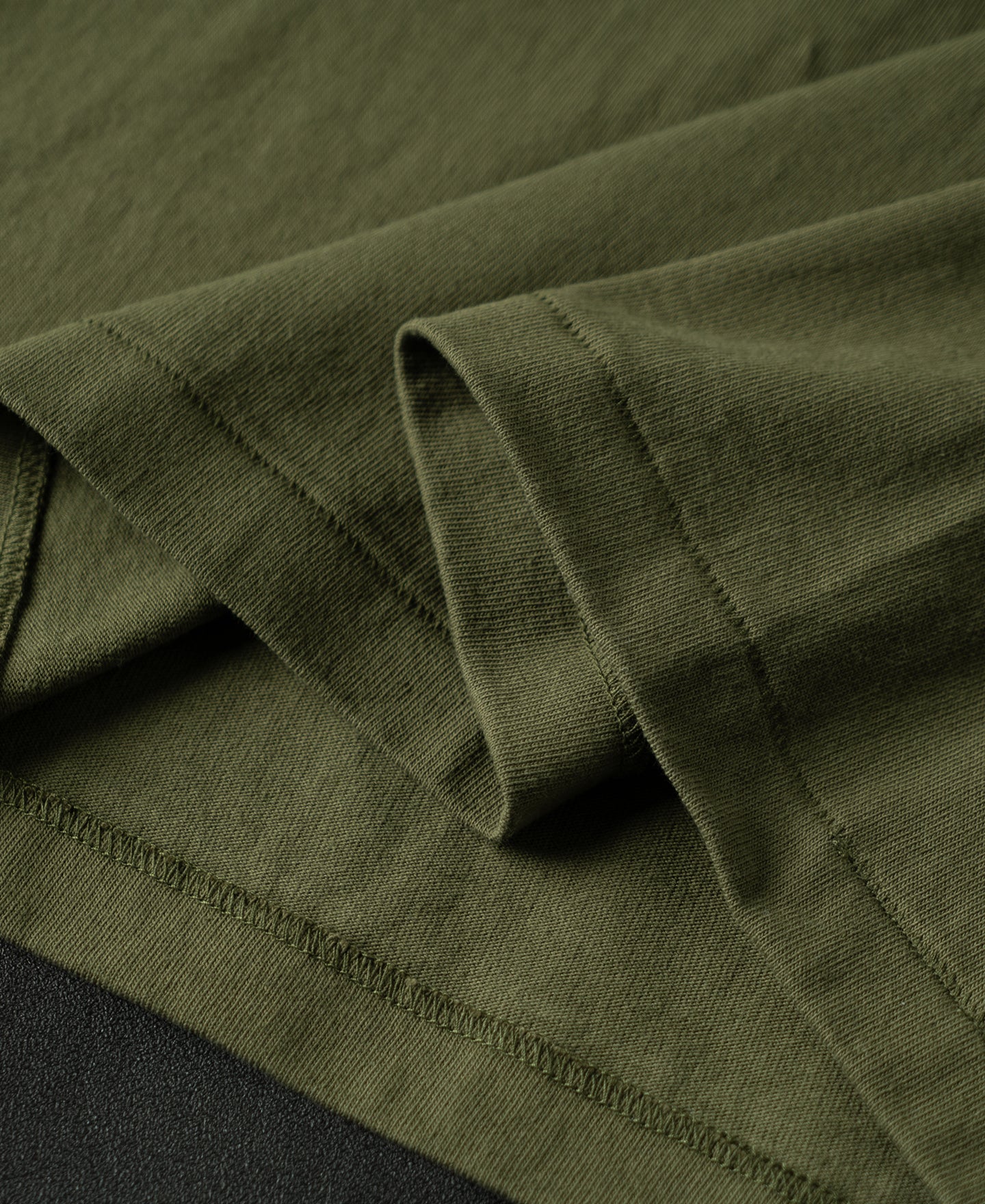 Regular Fit Heavyweight Tubular Jersey T-Shirt - Olive