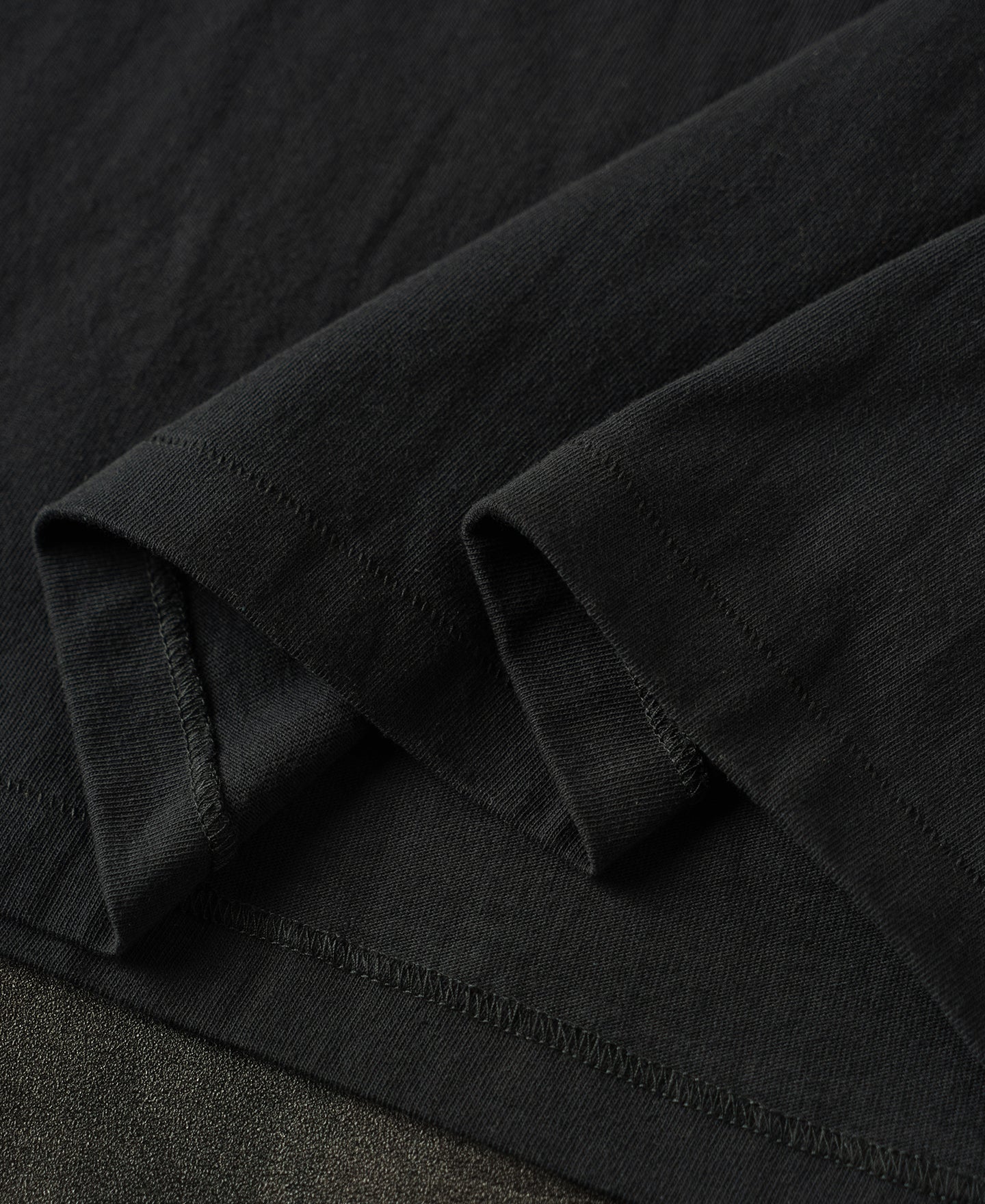 Regular Fit Heavyweight Tubular Jersey T-Shirt - Black