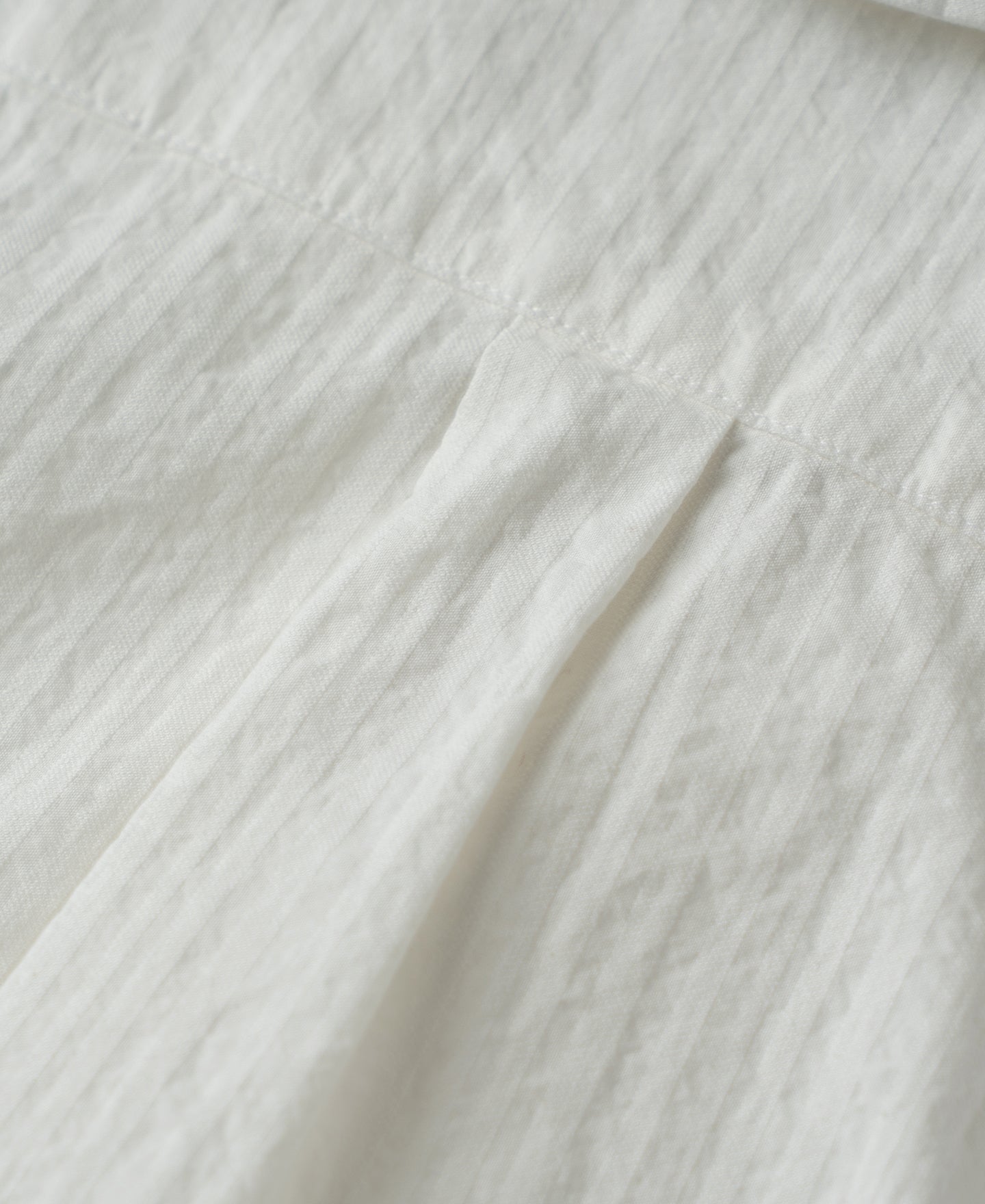 Italian Collar Salt-Shrunk Shirt - White