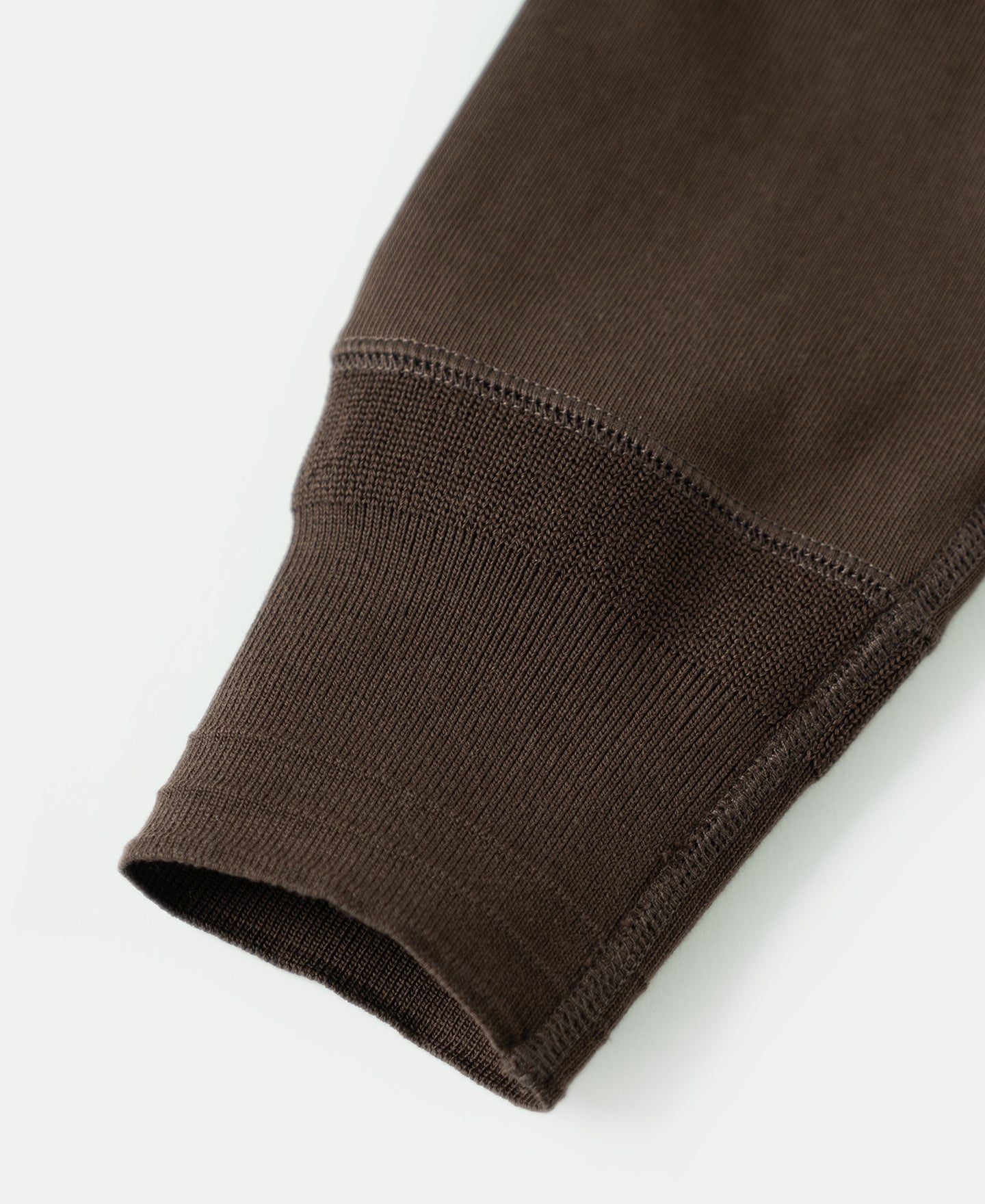 Vintage Long Sleeve Henley Shirt - Coffee