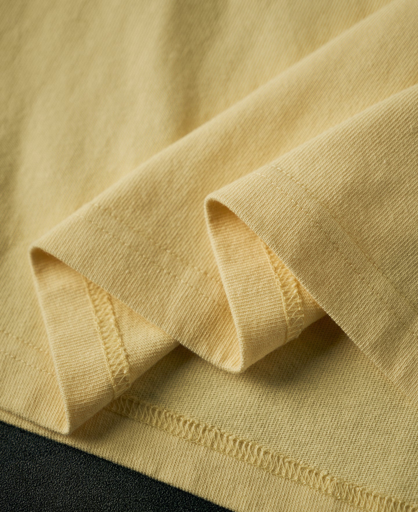 1990s Heavyweight Cotton Jersey Boxy T-Shirt - Yellow