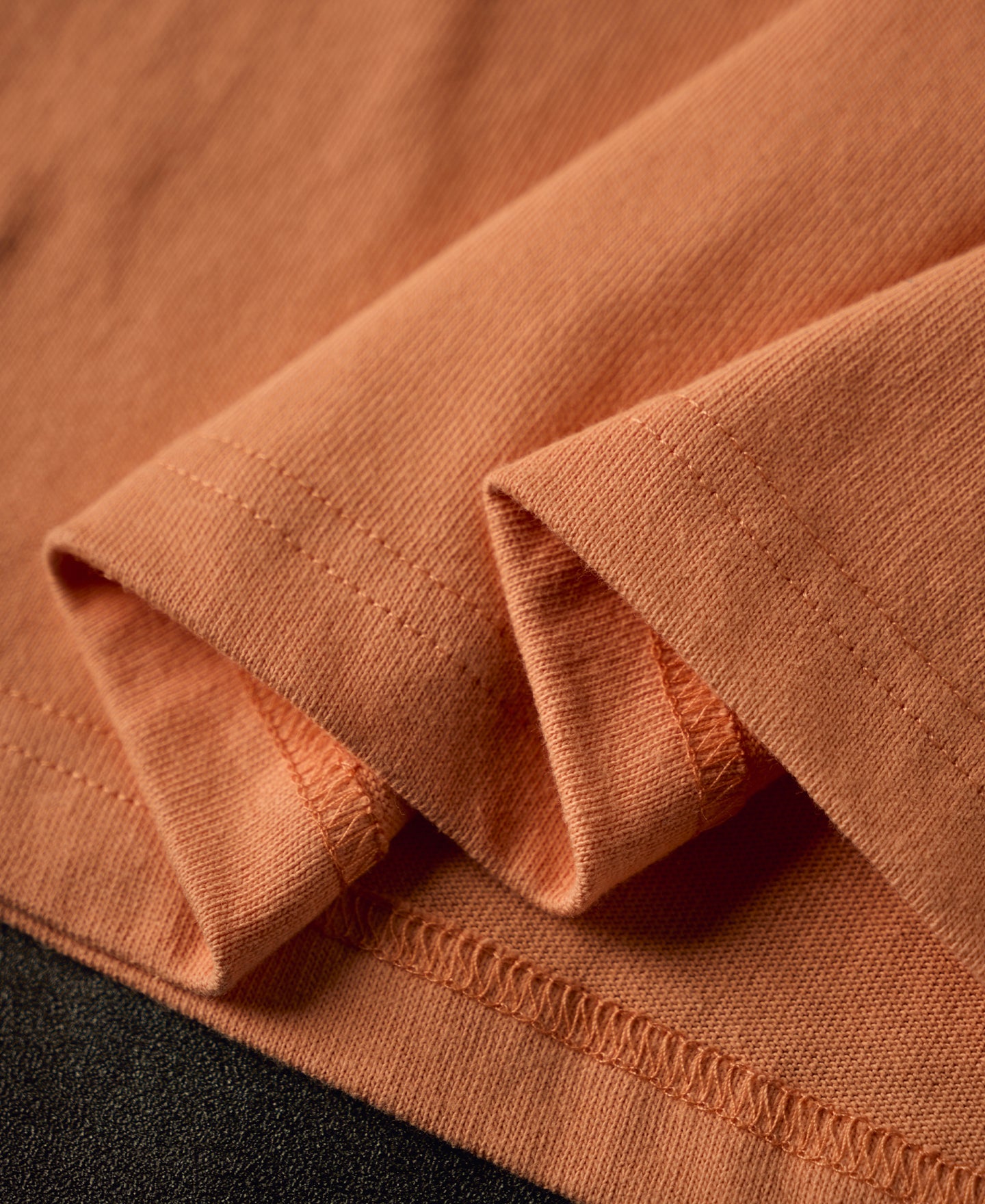 1990s Heavyweight Cotton Jersey Boxy T-Shirt - Light Orange