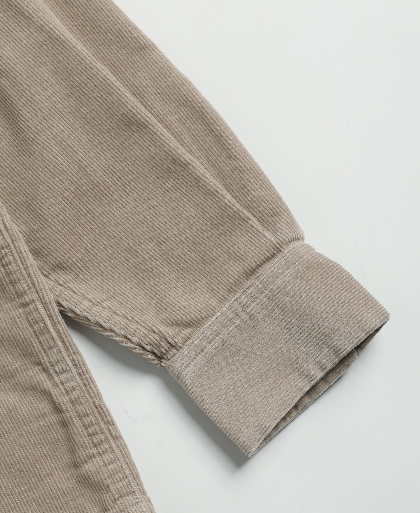 Lot 220 Corduroy Open Collar Shirt - Khaki