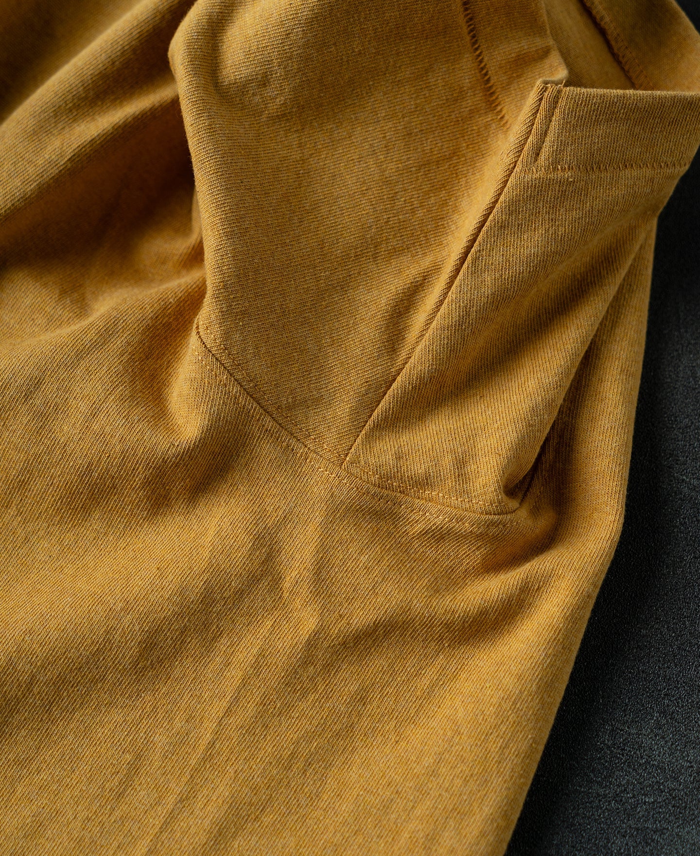 Regular Fit Heavyweight Tubular Jersey T-Shirt - Mustard