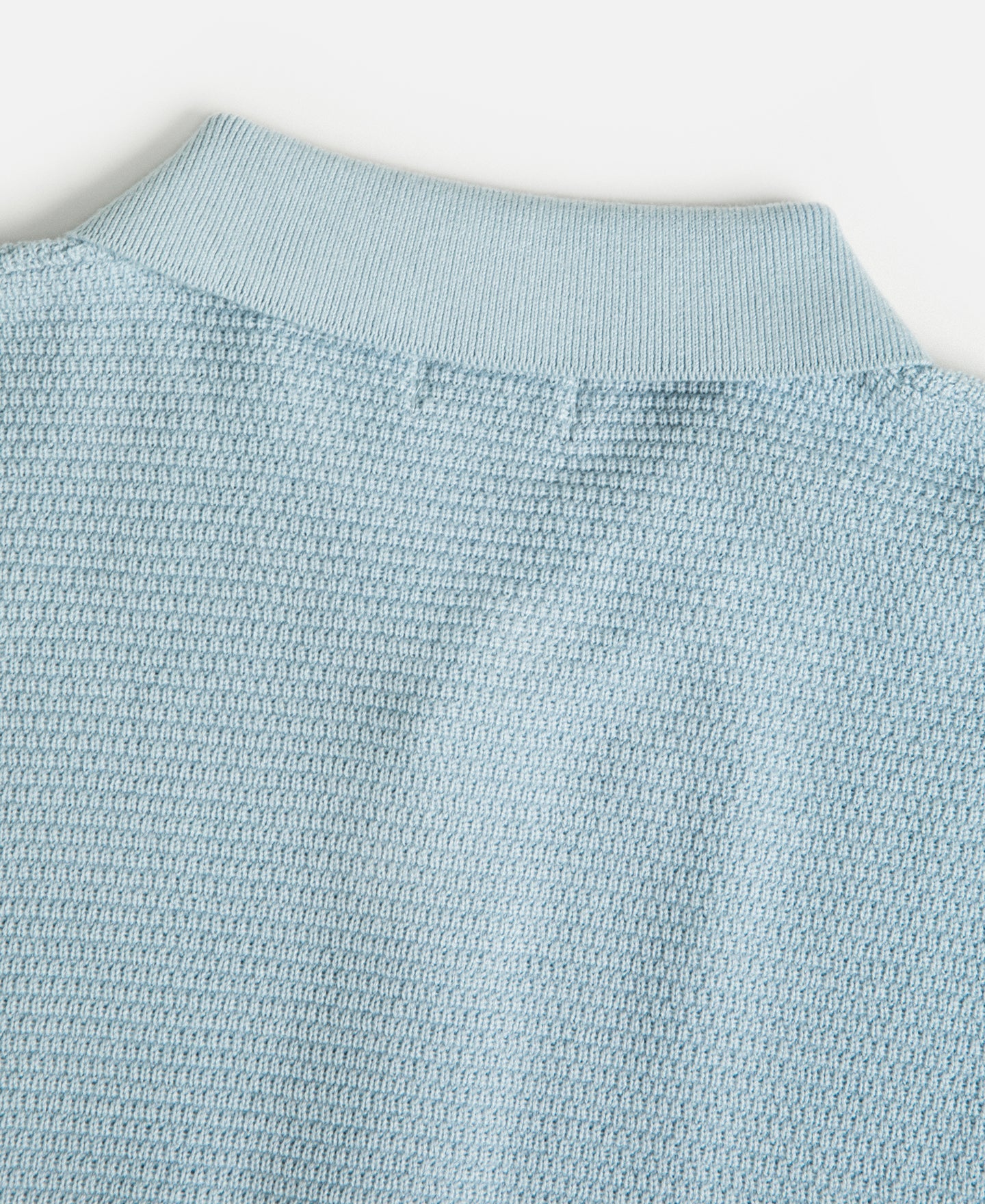 Lot 926 Jacquard Short Sleeve Polo Shirt - Light Blue