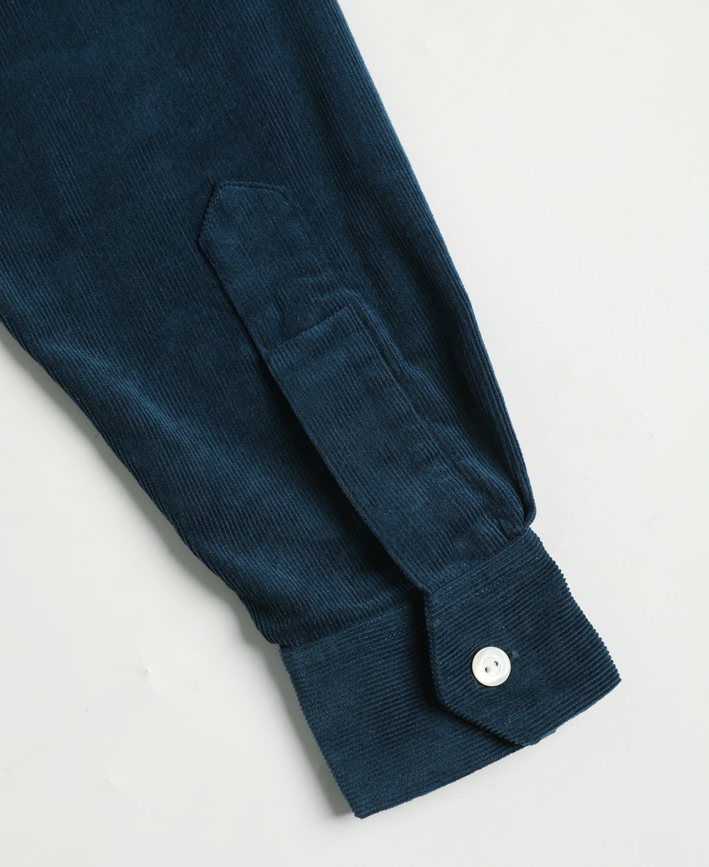 Lot 220 Corduroy Open Collar Shirt - Indigo