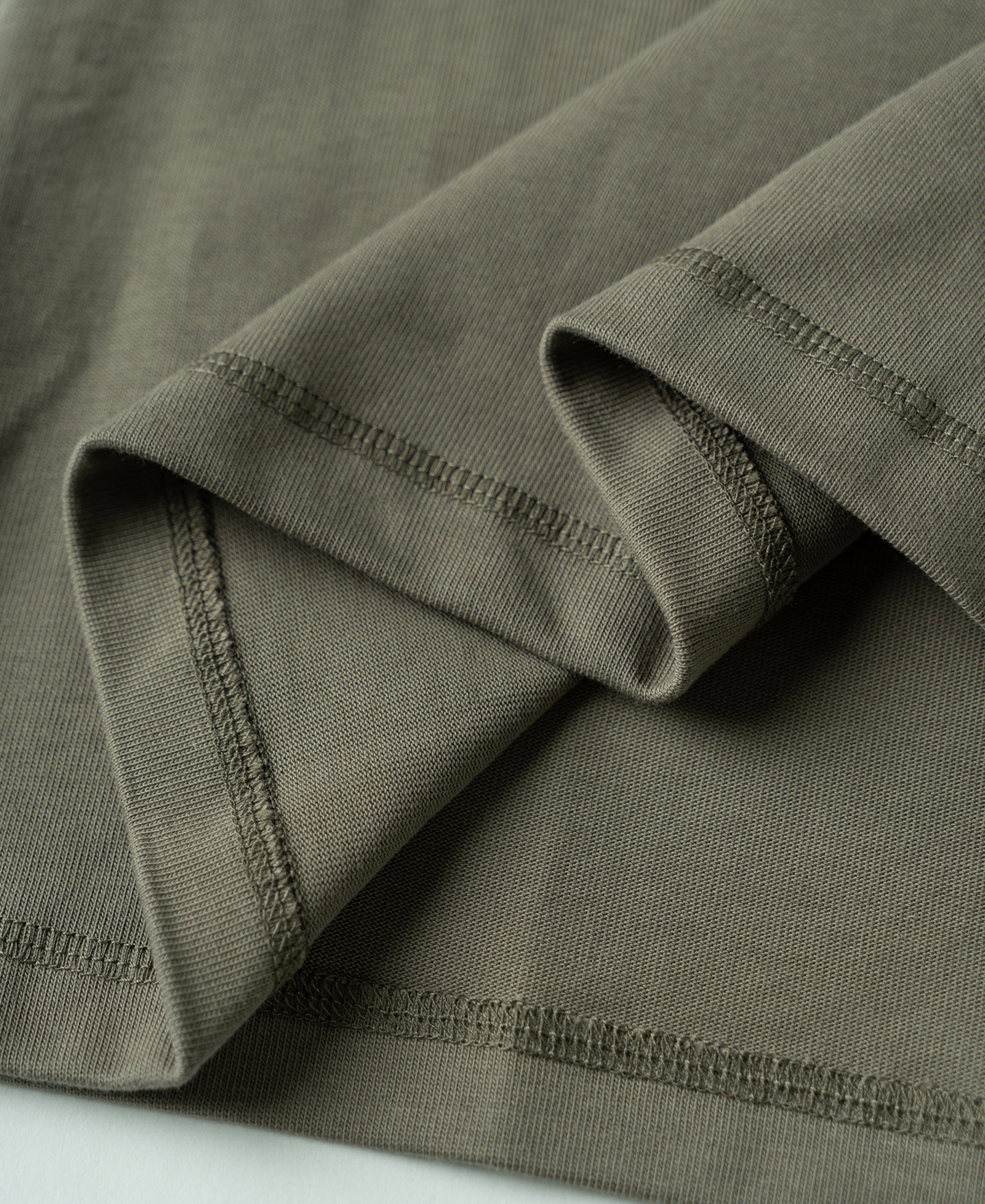 Vintage Long Sleeve Henley Shirt - Light Olive