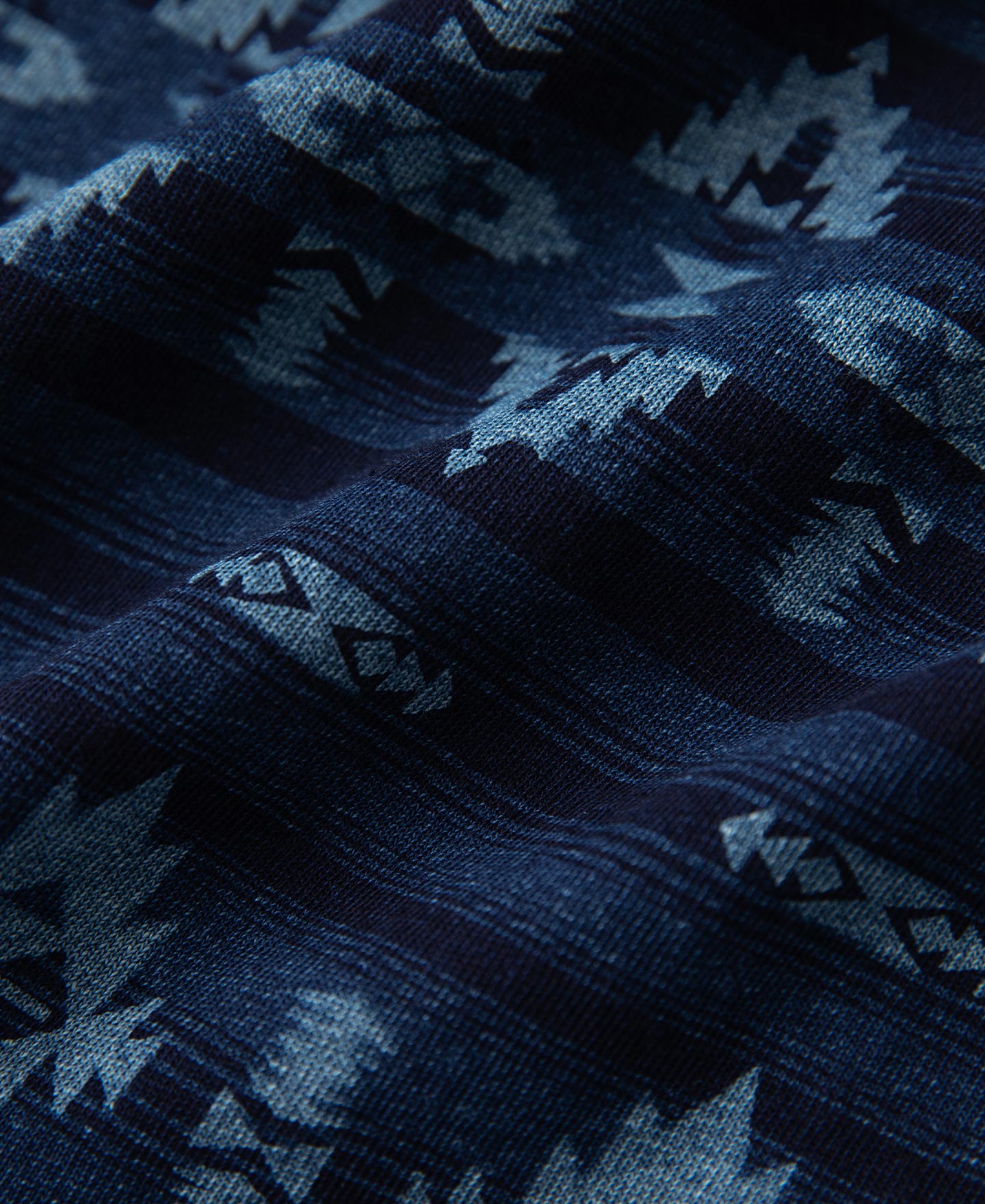 Dark Indigo Navajo-Inspired Pocket T-Shirt