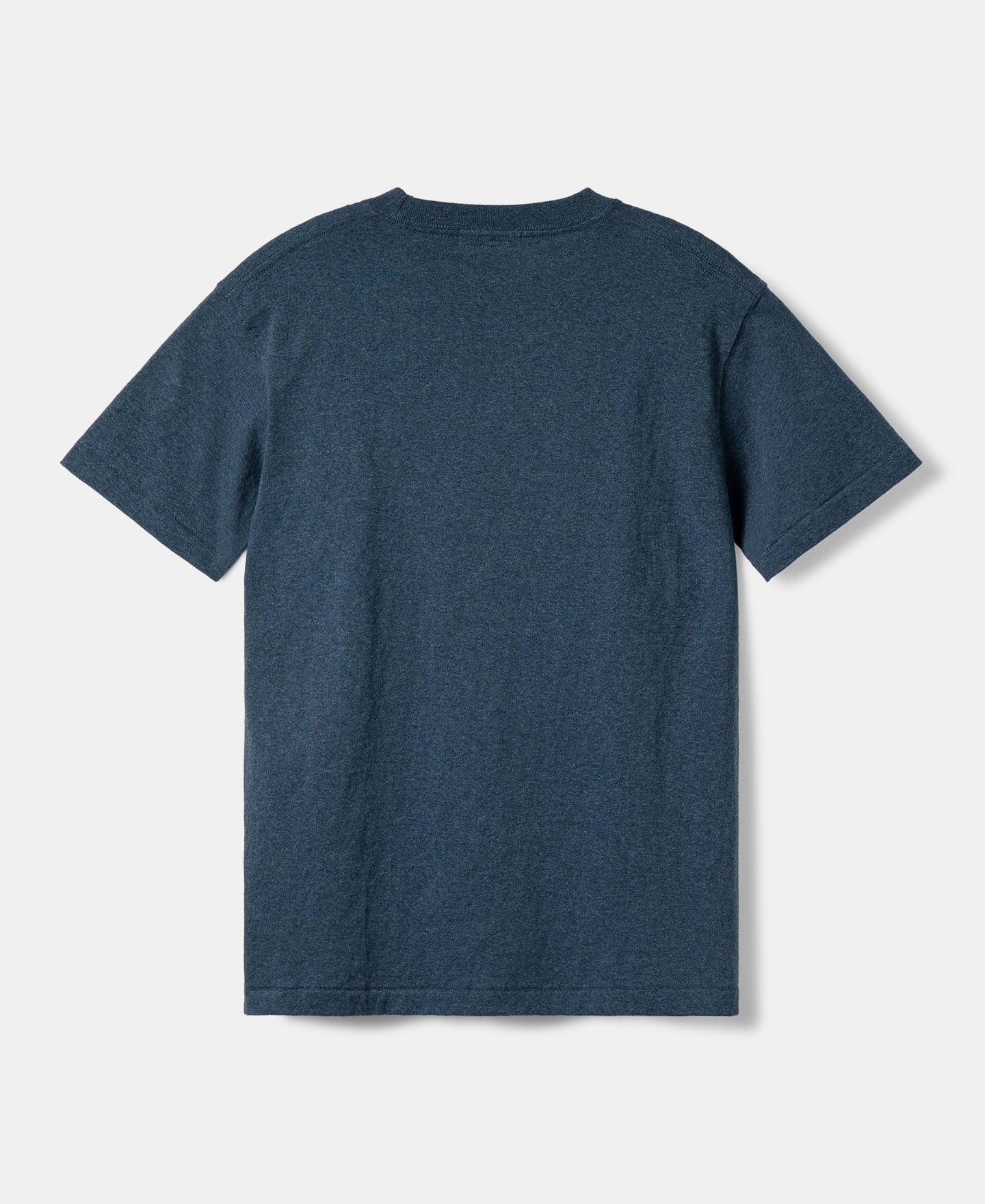 Regular Fit Heavyweight Tubular Jersey T-Shirt - Denim Blue