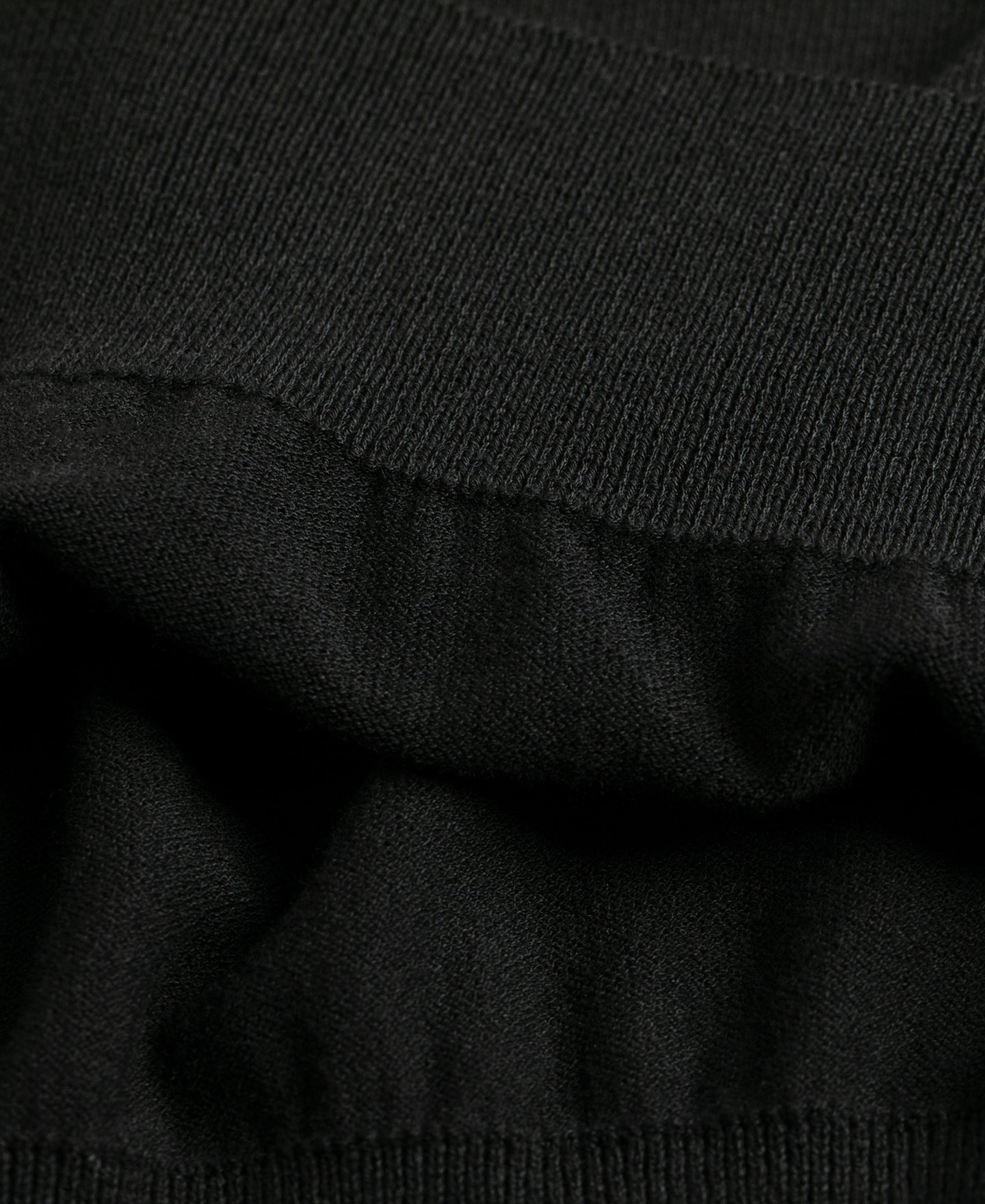 Lot 925 High-Twist Cotton Knit Polo - Black