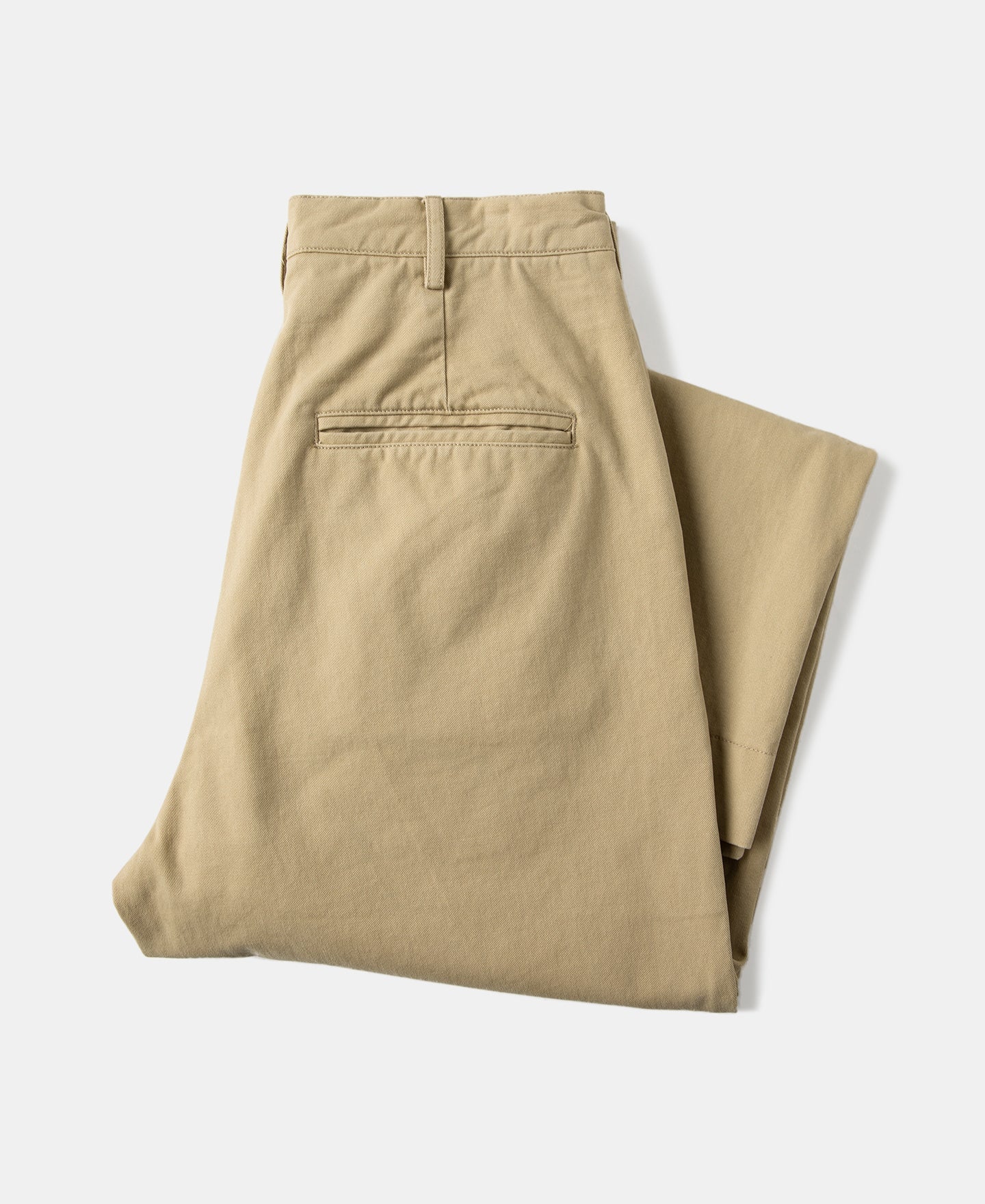 Classic Fit Two-Pleated Chino - Khaki
