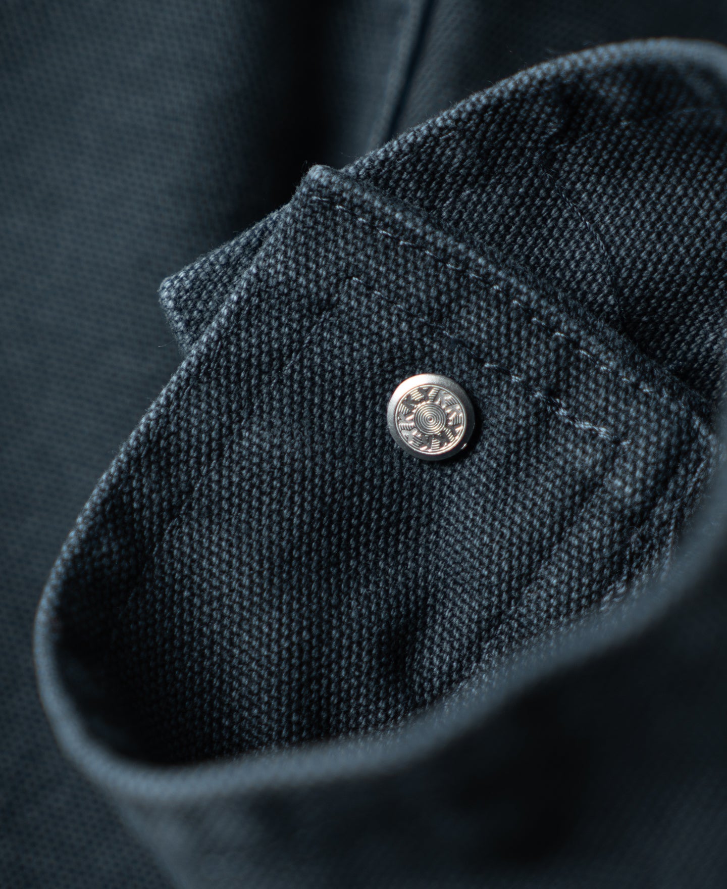 Classic Canvas Cruiser Cropped Jacket - Navy