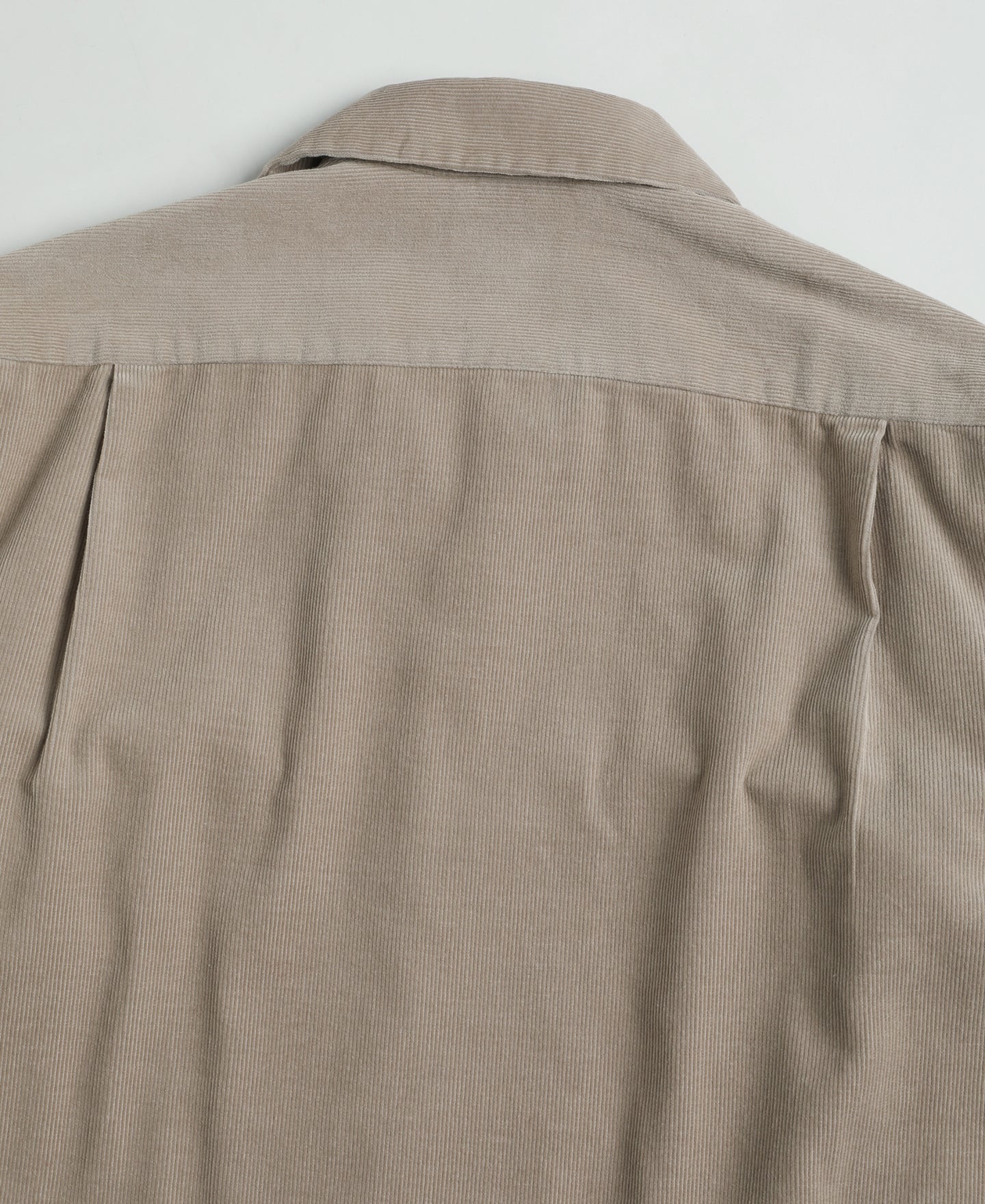 Lot 220 Corduroy Open Collar Shirt - Khaki