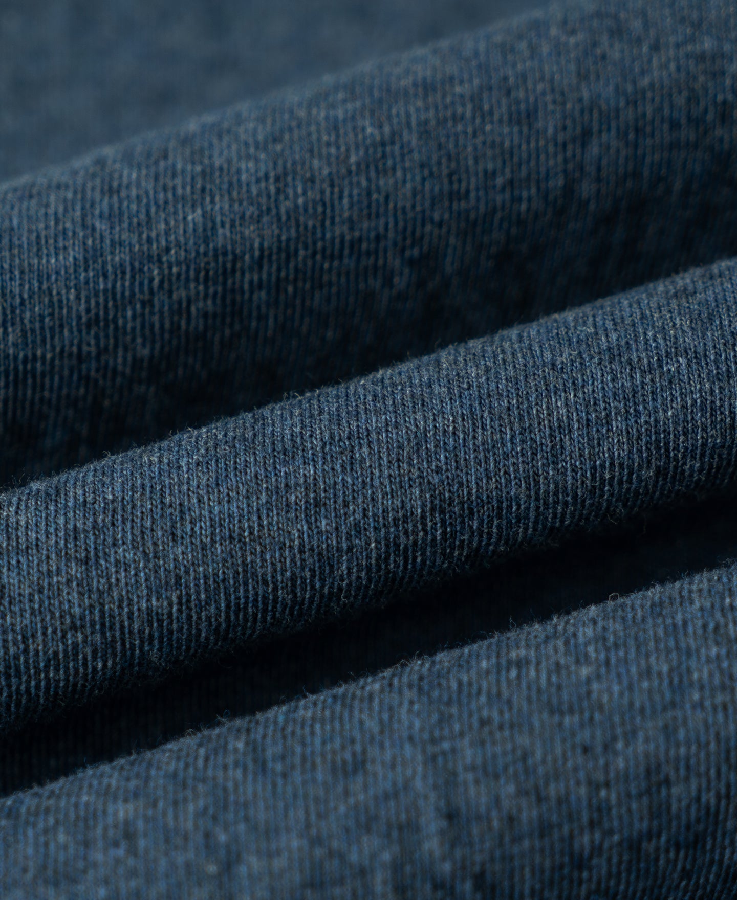 Regular Fit Heavyweight Tubular Jersey T-Shirt - Denim Blue
