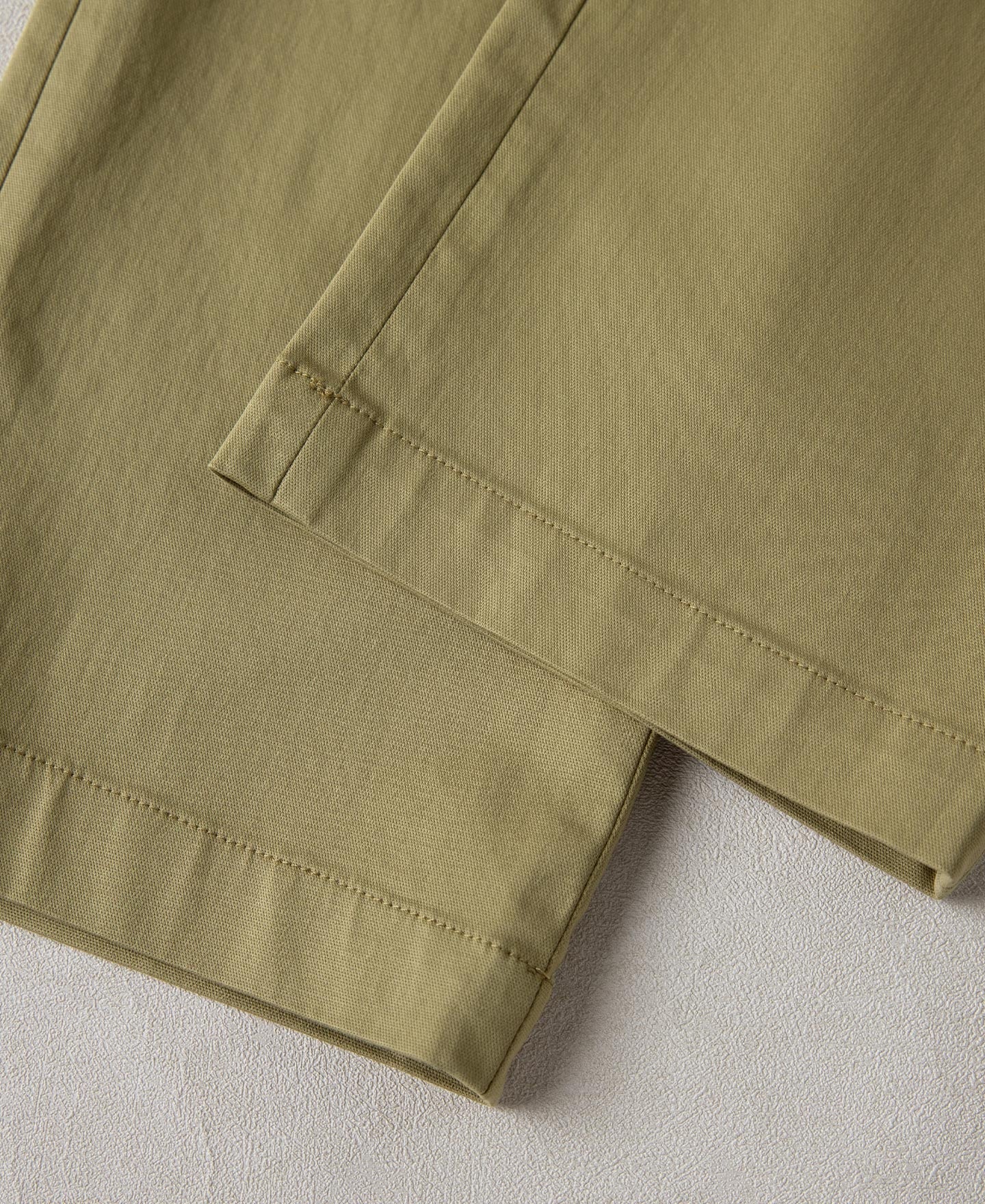Cotton-Blend Slim Tapered Trousers - Khaki