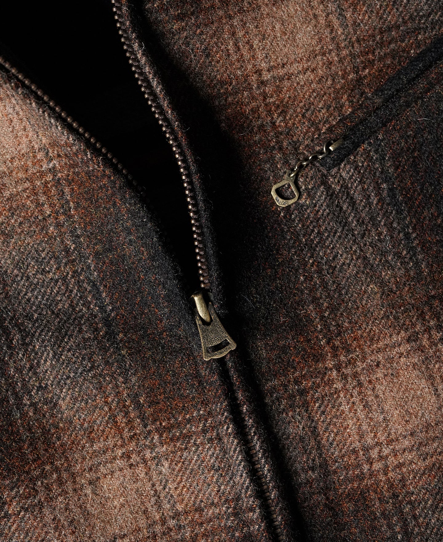 1930s Wool Shadow Plaid Tweed Cossack Jacket