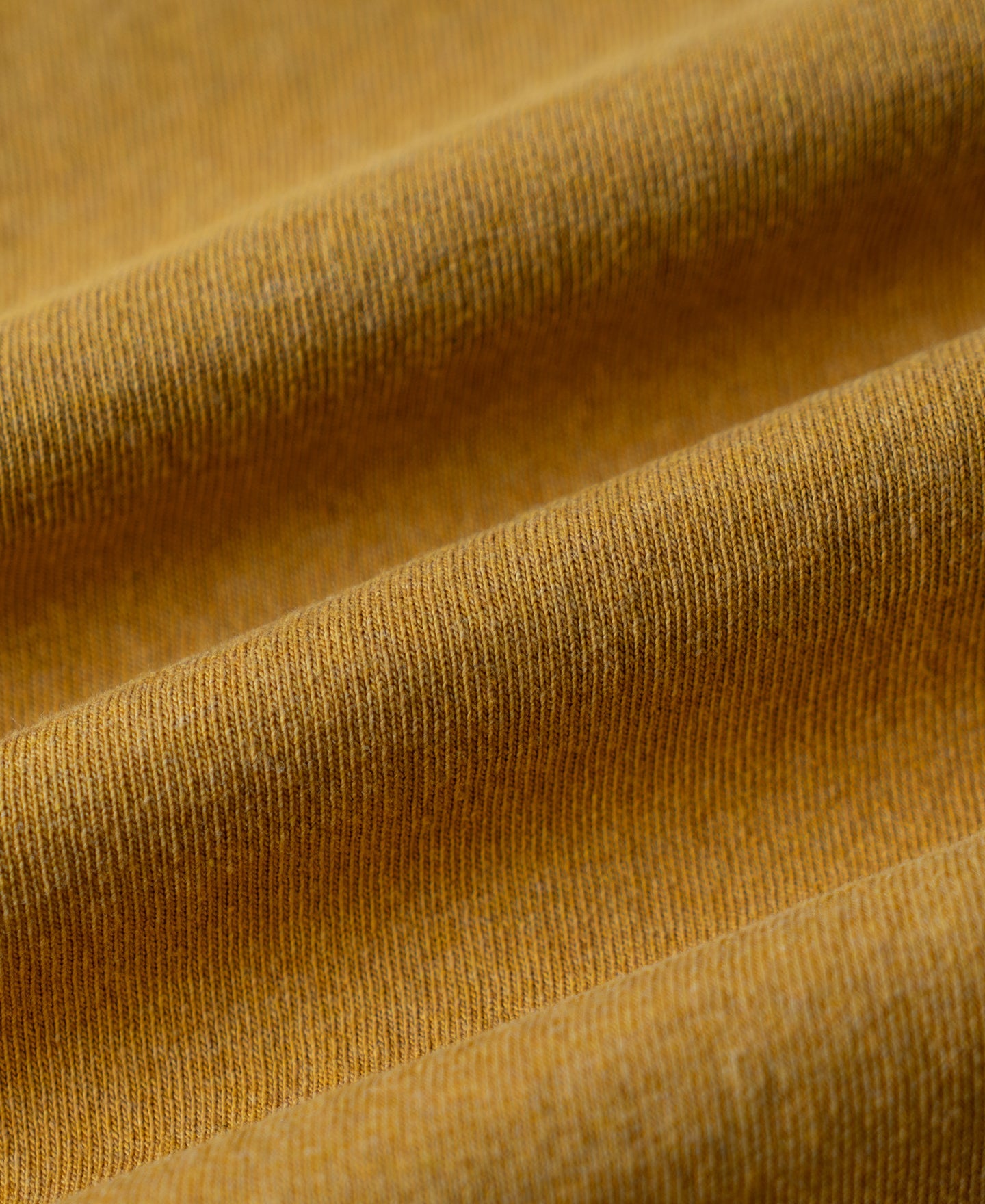 Regular Fit Heavyweight Tubular Jersey T-Shirt - Mustard