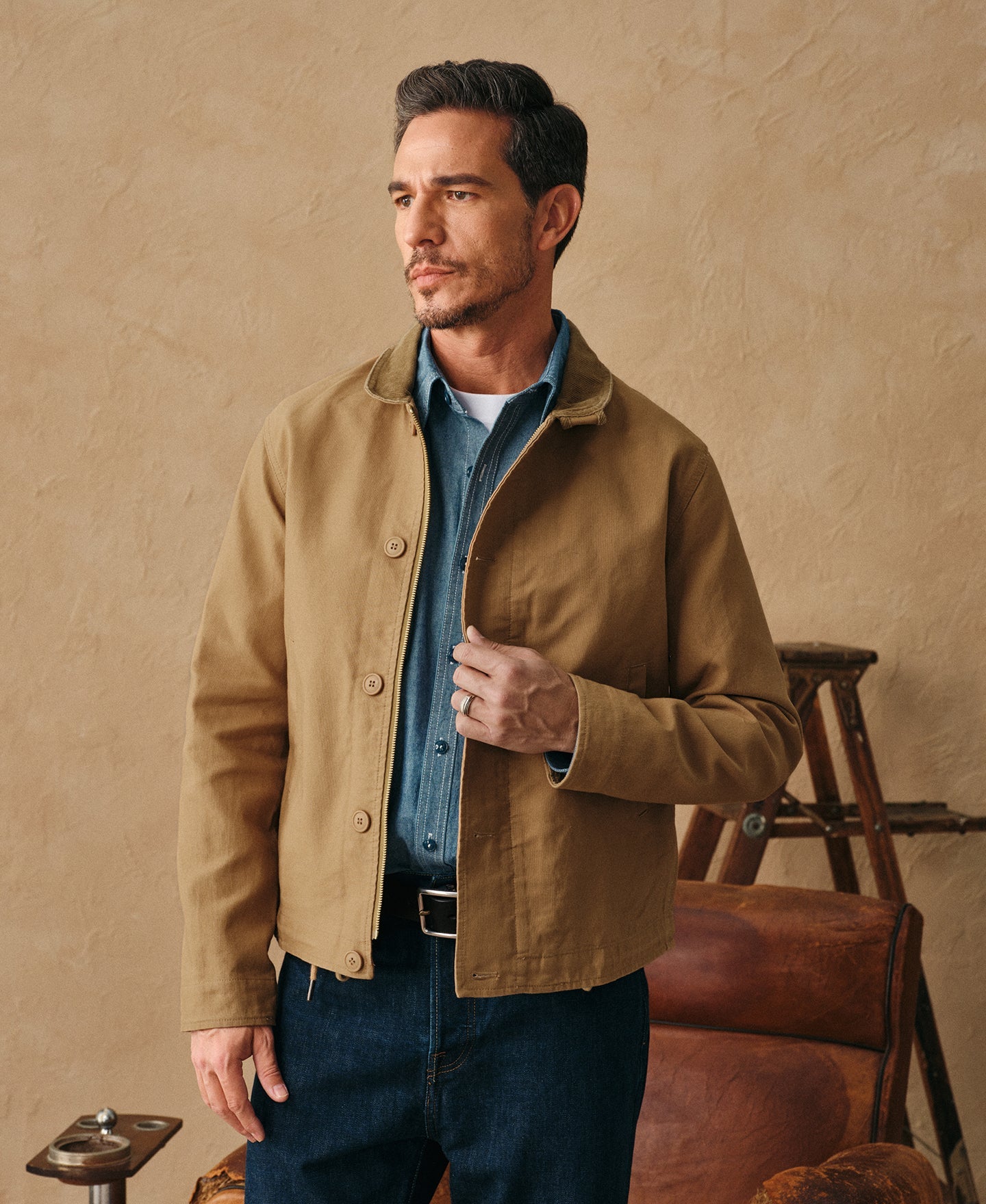 Lightweight N-1 Deck Jacket - Khaki